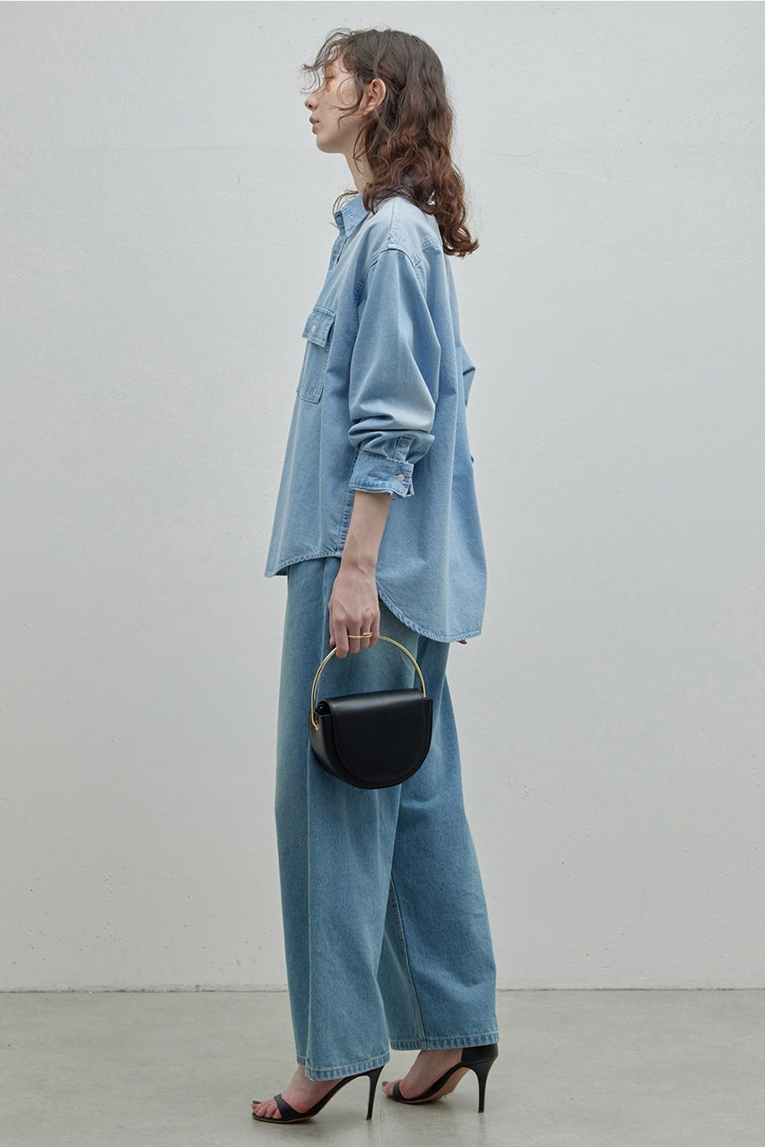 【ガリャルダガランテ/GALLARDAGALANTE】のデニムシャツ 人気、トレンドファッション・服の通販 founy(ファニー) 　ファッション　Fashion　レディースファッション　Fashion for Women　トップス・カットソー　Cut & Sew Tops　シャツ・ブラウス・オフィスカジュアル　Elegant Blouses & Button-Ups　スリーブ　Sleeve, Long Sleeve / Short Sleeve　デニム　Denim, Jeans Material　ロング　Long, Long-Length　other-2|ID: prp329100004234465 ipo3291000000032850959