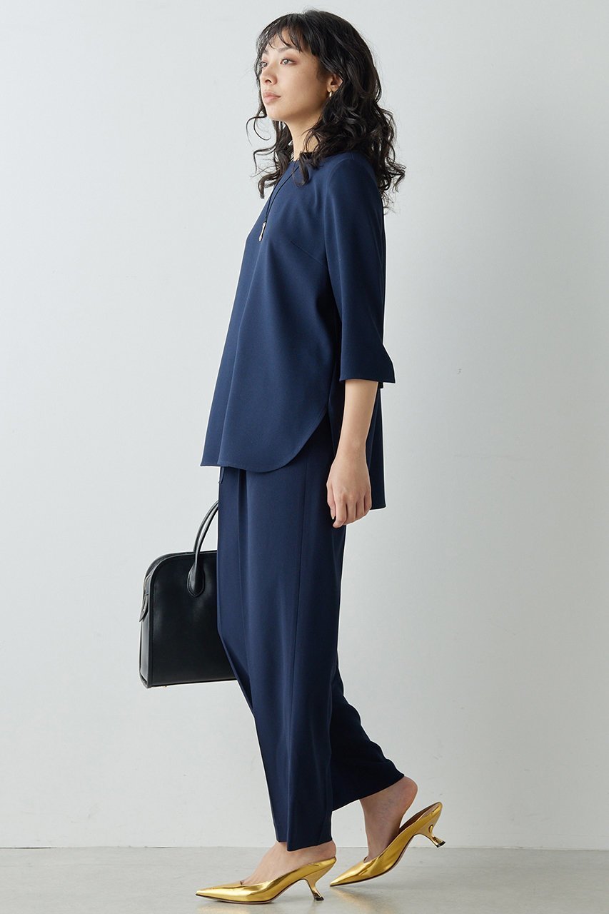 【ウィムガゼット/Whim Gazette】のバックサテンイージーパンツ 人気、トレンドファッション・服の通販 founy(ファニー) 　ファッション　Fashion　レディースファッション　Fashion for Women　パンツ　Pants & Trousers　バッグ　Bags　ストレッチ　Stretch, Stretchy Fabric　センター　Center, Center Line　ドローコード　Drawcord, Drawstring Cord　ベーシック　Basic, Essential　エレガント 上品　Elegant　other-3|ID: prp329100004234483 ipo3291000000032927741