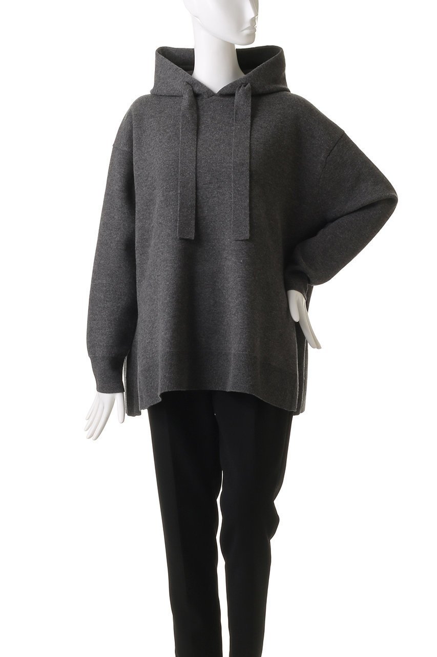 【プルミエ アロンディスモン/1er Arrondissement】のウールカシミアダブルフェイスフーディー 人気、トレンドファッション・服の通販 founy(ファニー) 　ファッション　Fashion　レディースファッション　Fashion for Women　トップス・カットソー　Cut & Sew Tops　ニット　Knit Tops & Sweaters　レディースパーカー・カジュアルフーディー　Casual Hoodies & Sweatshirts　スリット　Slit, Slit Detail　スリム　Slim, Slim Fit　パーカー　Hoodie, Parka　ポンチョ　Poncho, Cape Style　リラックス　Relax, Relaxed Fit　ルーズ　Loose, Oversized　ワイド　Wide, Wide Fit　軽量　Lightweight, Ultra Light　other-2|ID: prp329100004234499 ipo3291000000032965060