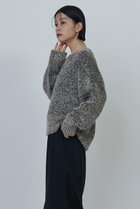 【プルミエ アロンディスモン/1er Arrondissement】のラメシャギーニットプルオーバー ブラック|ID: prp329100004234500 ipo3291000000032957541