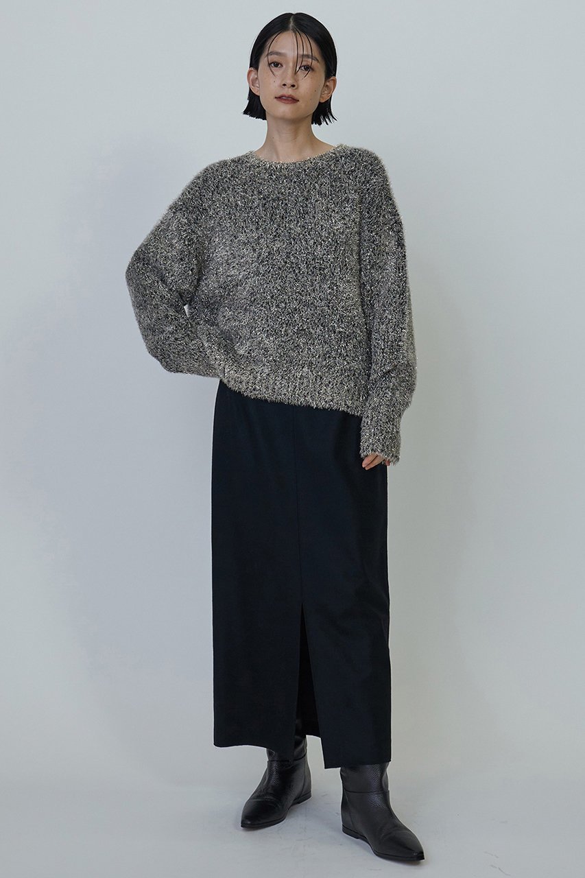 【プルミエ アロンディスモン/1er Arrondissement】のラメシャギーニットプルオーバー 人気、トレンドファッション・服の通販 founy(ファニー) 　ファッション　Fashion　レディースファッション　Fashion for Women　トップス・カットソー　Cut & Sew Tops　ニット　Knit Tops & Sweaters　カジュアルプルオーバー・ニットトップス　Pullovers & Knit Tops / Casual Pullovers　トレンド　Trend, Trending Now　エレガント 上品　Elegant　A/W・秋冬　Autumn/Winter　other-3|ID: prp329100004234500 ipo3291000000032957552