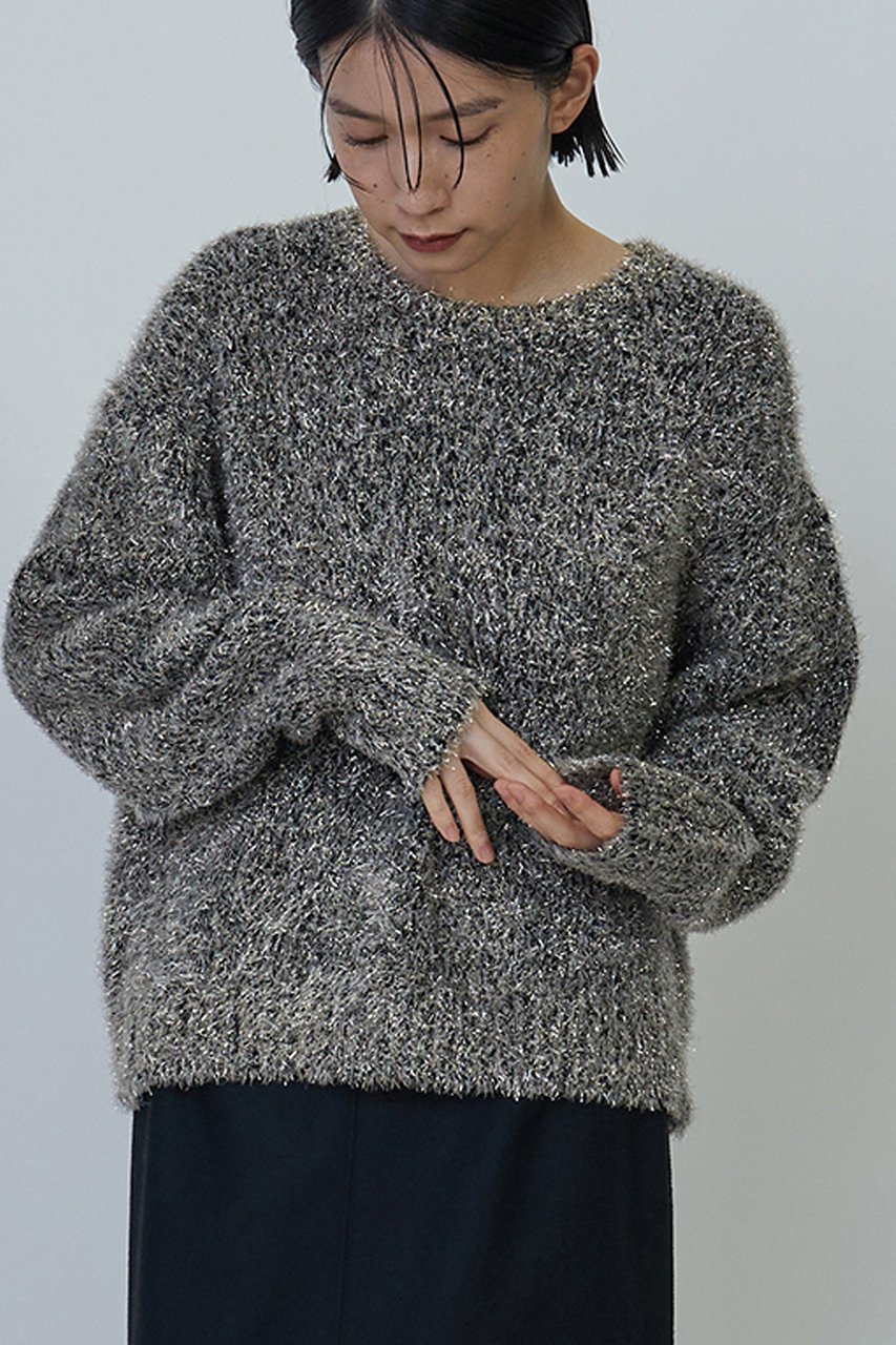 【プルミエ アロンディスモン/1er Arrondissement】のラメシャギーニットプルオーバー 人気、トレンドファッション・服の通販 founy(ファニー) 　ファッション　Fashion　レディースファッション　Fashion for Women　トップス・カットソー　Cut & Sew Tops　ニット　Knit Tops & Sweaters　カジュアルプルオーバー・ニットトップス　Pullovers & Knit Tops / Casual Pullovers　トレンド　Trend, Trending Now　エレガント 上品　Elegant　A/W・秋冬　Autumn/Winter　other-8|ID: prp329100004234500 ipo3291000000032957572