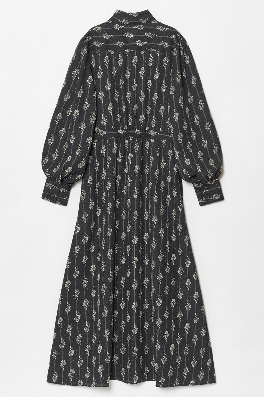 【アルアバイル/allureville】のプチフルールプリントワンピース 人気、トレンドファッション・服の通販 founy(ファニー) 　ファッション　Fashion　レディースファッション　Fashion for Women　ワンピース　Dresses　チュニック　Tunic Tops & Dresses　イエロー　Yellow　ジャケット　Jacket, Outerwear　ストライプ　Stripe, Striped Pattern　チュニック　Tunic, Long Top　フランス　France, French　ブロッキング　Color Blocking, Panel Design　プリント　Print, Printed Pattern　ロング　Long, Long-Length　エレガント 上品　Elegant　other-2|ID: prp329100004234501 ipo3291000000032865566