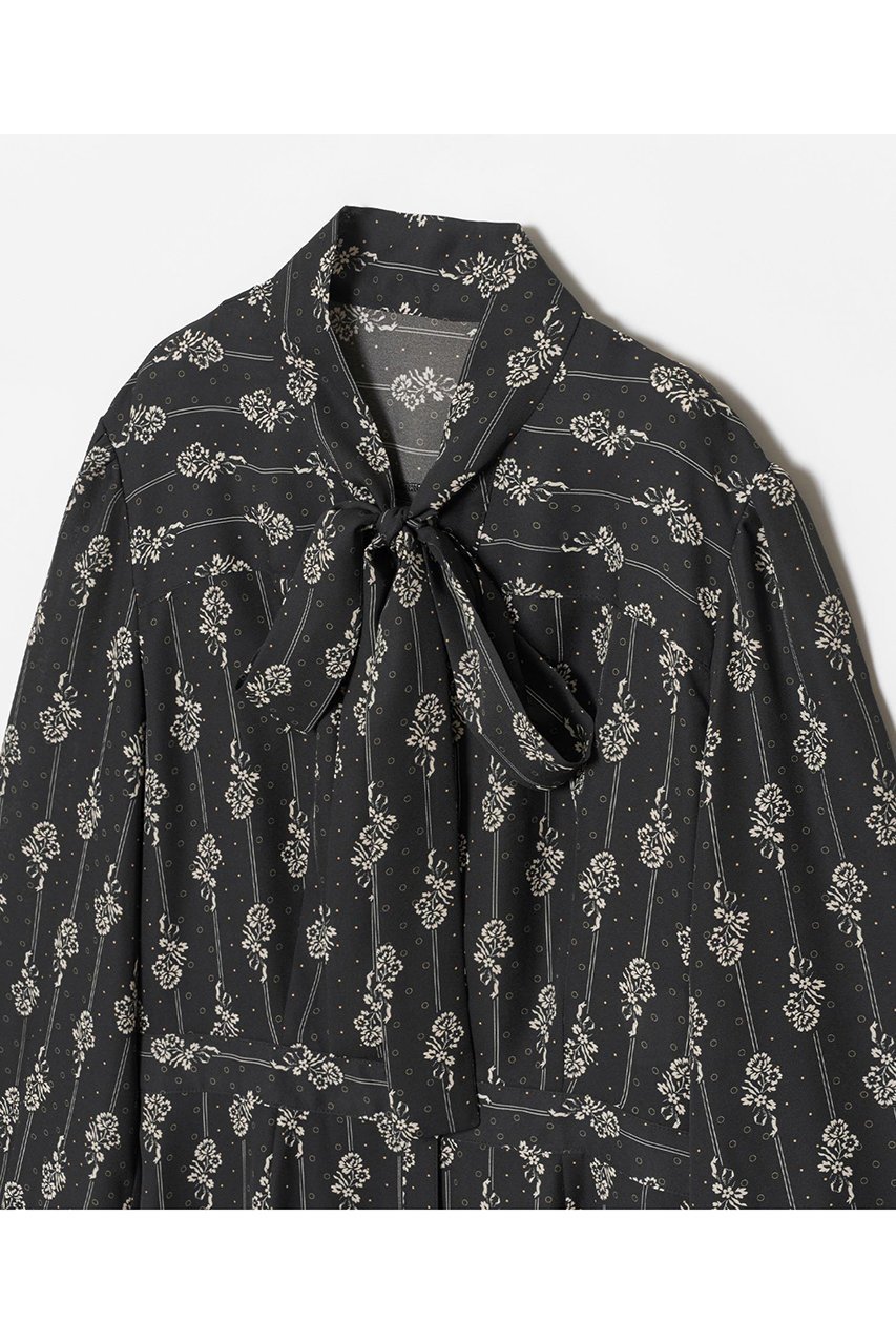 【アルアバイル/allureville】のプチフルールプリントワンピース 人気、トレンドファッション・服の通販 founy(ファニー) 　ファッション　Fashion　レディースファッション　Fashion for Women　ワンピース　Dresses　チュニック　Tunic Tops & Dresses　イエロー　Yellow　ジャケット　Jacket, Outerwear　ストライプ　Stripe, Striped Pattern　チュニック　Tunic, Long Top　フランス　France, French　ブロッキング　Color Blocking, Panel Design　プリント　Print, Printed Pattern　ロング　Long, Long-Length　エレガント 上品　Elegant　other-3|ID: prp329100004234501 ipo3291000000032865571