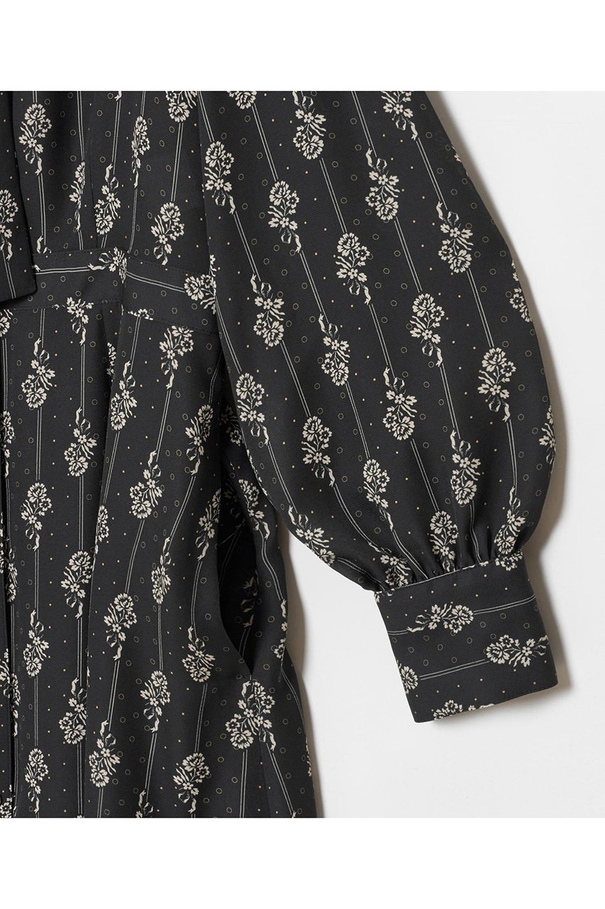 【アルアバイル/allureville】のプチフルールプリントワンピース 人気、トレンドファッション・服の通販 founy(ファニー) 　ファッション　Fashion　レディースファッション　Fashion for Women　ワンピース　Dresses　チュニック　Tunic Tops & Dresses　イエロー　Yellow　ジャケット　Jacket, Outerwear　ストライプ　Stripe, Striped Pattern　チュニック　Tunic, Long Top　フランス　France, French　ブロッキング　Color Blocking, Panel Design　プリント　Print, Printed Pattern　ロング　Long, Long-Length　エレガント 上品　Elegant　other-4|ID: prp329100004234501 ipo3291000000032865578