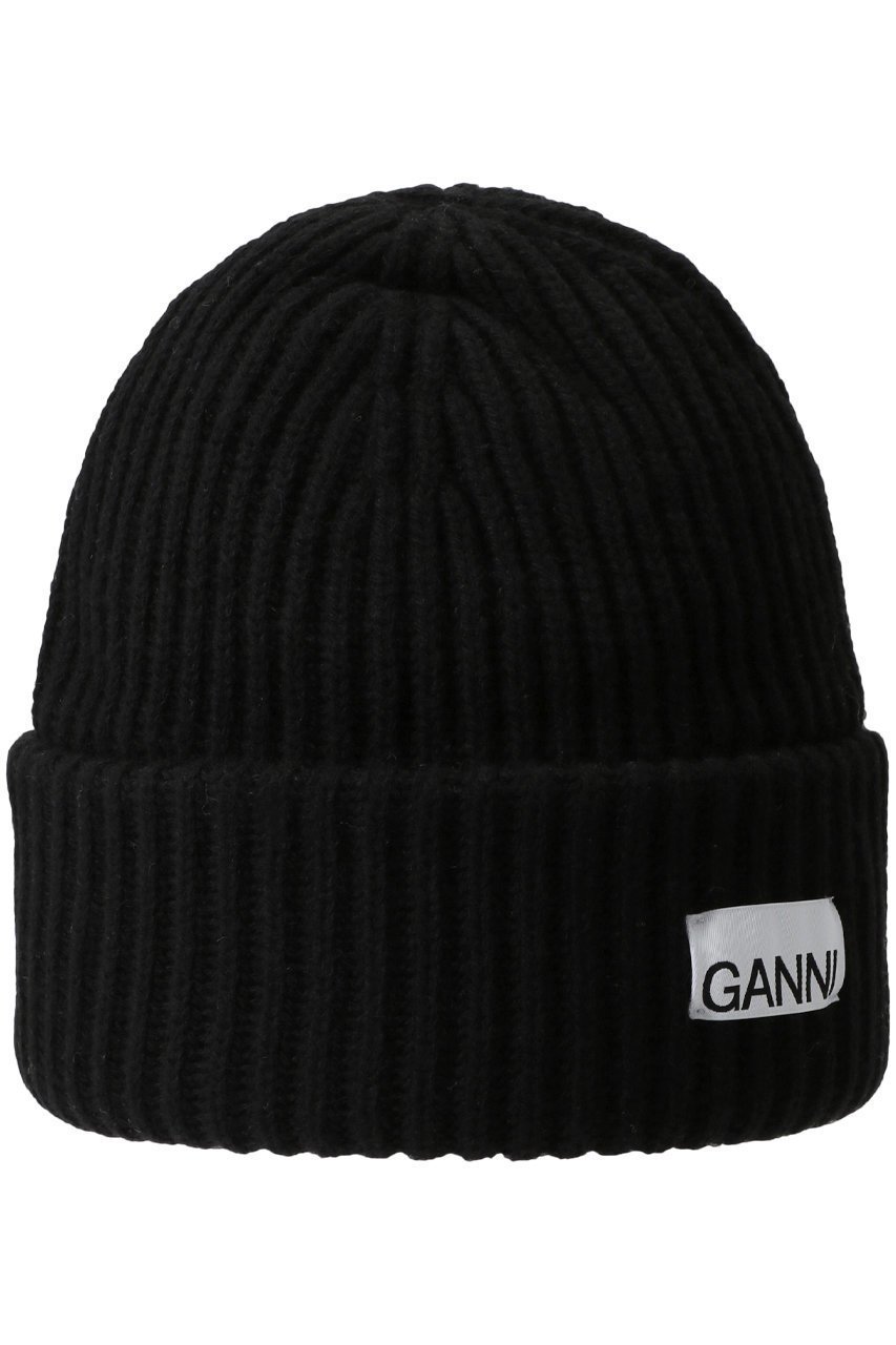 【アルアバイル/allureville】の【GANNI】STRUCTURED RIB BEANIE インテリア・キッズ・メンズ・レディースファッション・服の通販 founy(ファニー) 　ファッション　Fashion　レディースファッション　WOMEN　トップス・カットソー　Tops/Tshirt　ニット　Knit Tops　帽子　Hats　A/W・秋冬　Aw・Autumn/Winter・Fw・Fall-Winter　キャップ　Cap　シンプル　Simple　フィット　Fit　帽子　Hat　NEW・新作・新着・新入荷　New Arrivals　ブラック|ID: prp329100004234506 ipo3291000000029349823