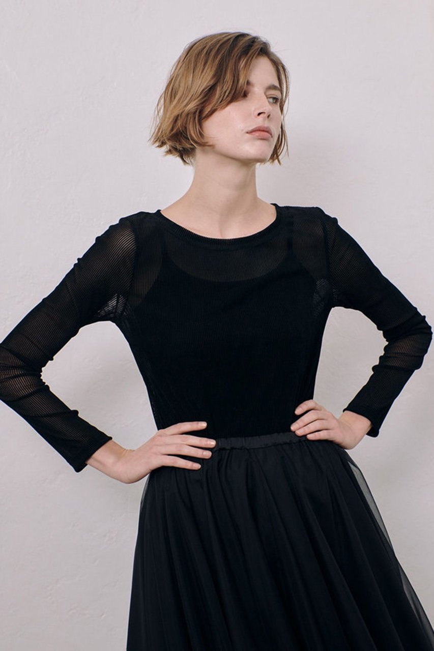【アルアバイル/allureville】のシアーストライプロンT 人気、トレンドファッション・服の通販 founy(ファニー) 　ファッション　Fashion　レディースファッション　Fashion for Women　トップス・カットソー　Cut & Sew Tops　シャツ・ブラウス・オフィスカジュアル　Elegant Blouses & Button-Ups　ロングTシャツ・Tシャツ　Longline T-Shirts & Tees　カットソー・ベーシックTシャツ　Cut-and-Sewn Tops / Stretch Tees & Basics　インナー　Innerwear　シアー　Sheer, See-Through　スリーブ　Sleeve, Long Sleeve / Short Sleeve　ロング　Long, Long-Length　other-6|ID: prp329100004234511 ipo3291000000032891613