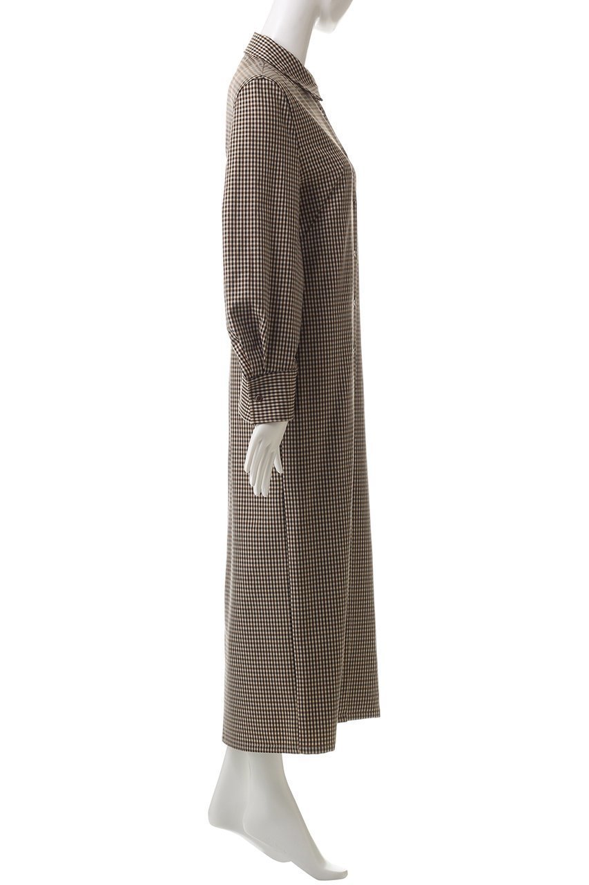 【クラネ/CLANE】のPOWER SHOULDER CHECK SHIRT ONEPIECE ワンピース 人気、トレンドファッション・服の通販 founy(ファニー) 　ファッション　Fashion　レディースファッション　Fashion for Women　ワンピース　Dresses　チュニック　Tunic Tops & Dresses　シェイプ　Shape, Slim Fit　ショルダー　Shoulder, Shoulder Strap　チェック　Check, Plaid, Tartan　チュニック　Tunic, Long Top　フェミニン　Feminine, Girly　ロング　Long, Long-Length　エレガント 上品　Elegant　A/W・秋冬　Autumn/Winter　other-3|ID: prp329100004234513 ipo3291000000035694911