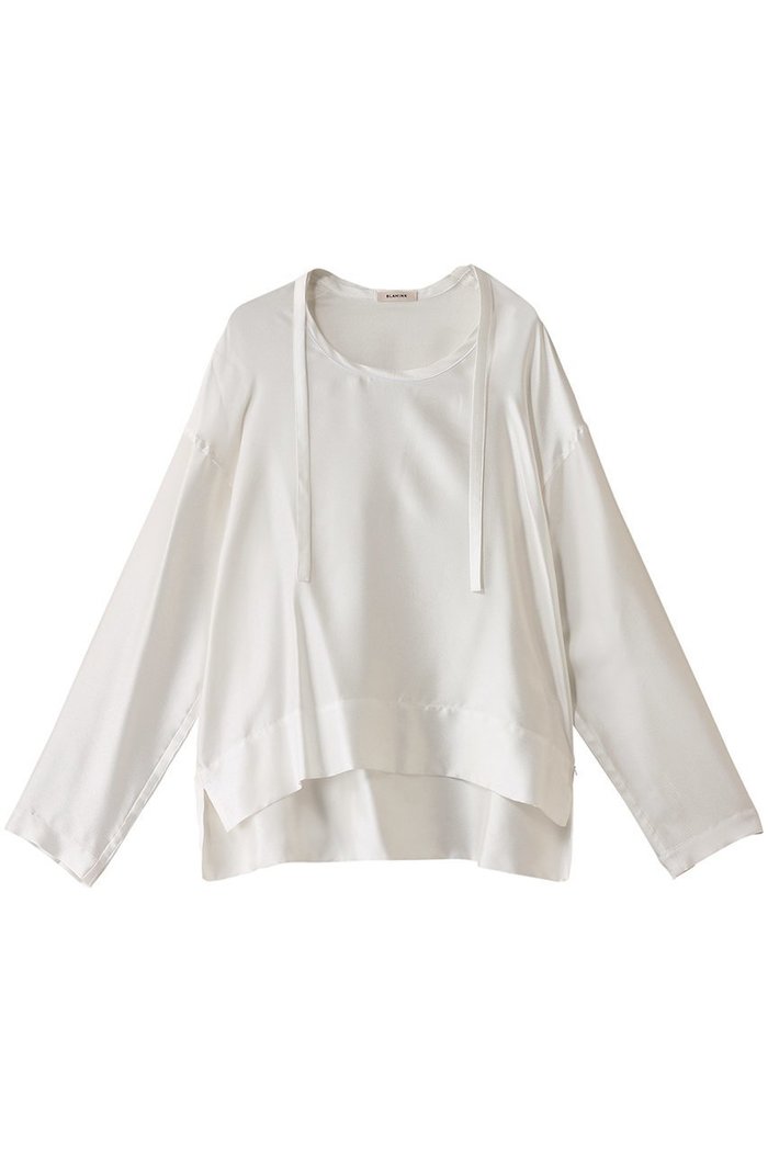 【ブラミンク/BLAMINK】の【BLMK】シルク インティメイト ブラウス インテリア・キッズ・メンズ・レディースファッション・服の通販 founy(ファニー) https://founy.com/ ファッション Fashion レディースファッション Fashion for Women トップス・カットソー Cut & Sew Tops シャツ・ブラウス・オフィスカジュアル Elegant Blouses & Button-Ups シルク Silk, 100% Silk シンプル Simple, Minimal スリーブ Sleeve, Long Sleeve / Short Sleeve ベーシック Basic, Essential リラックス Relax, Relaxed Fit ロング Long, Long-Length 定番 Standard, Basic Item |ID: prp329100004236135 ipo3291000000036221978