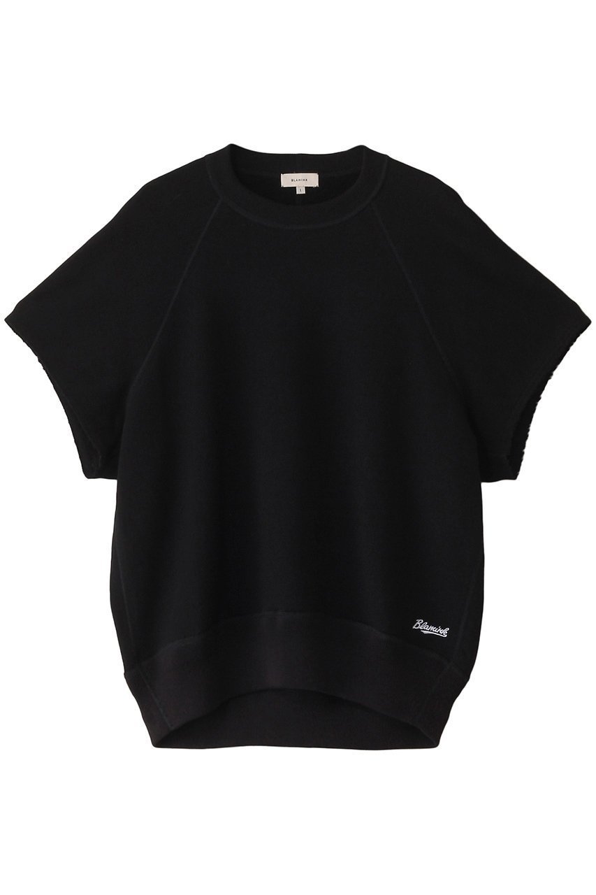 【ブラミンク/BLAMINK】の【BLMK】吊裏毛ロゴショートスリーブプルオーバー 人気、トレンドファッション・服の通販 founy(ファニー) 　ファッション　Fashion　レディースファッション　Fashion for Women　トップス・カットソー　Cut & Sew Tops　シャツ・ブラウス・オフィスカジュアル　Elegant Blouses & Button-Ups　ロングTシャツ・Tシャツ　Longline T-Shirts & Tees　カジュアルプルオーバー・ニットトップス　Pullovers & Knit Tops / Casual Pullovers　カットソー・ベーシックTシャツ　Cut-and-Sewn Tops / Stretch Tees & Basics　ショート　Short, Short Length　スリーブ　Sleeve, Long Sleeve / Short Sleeve　トレンド　Trend, Trending Now　フォルム　Silhouette, Form　ベーシック　Basic, Essential　ボックス　Boxy, Box Shape　ロング　Long, Long-Length　定番　Standard, Basic Item　 other-1|ID: prp329100004236140 ipo3291000000032838627