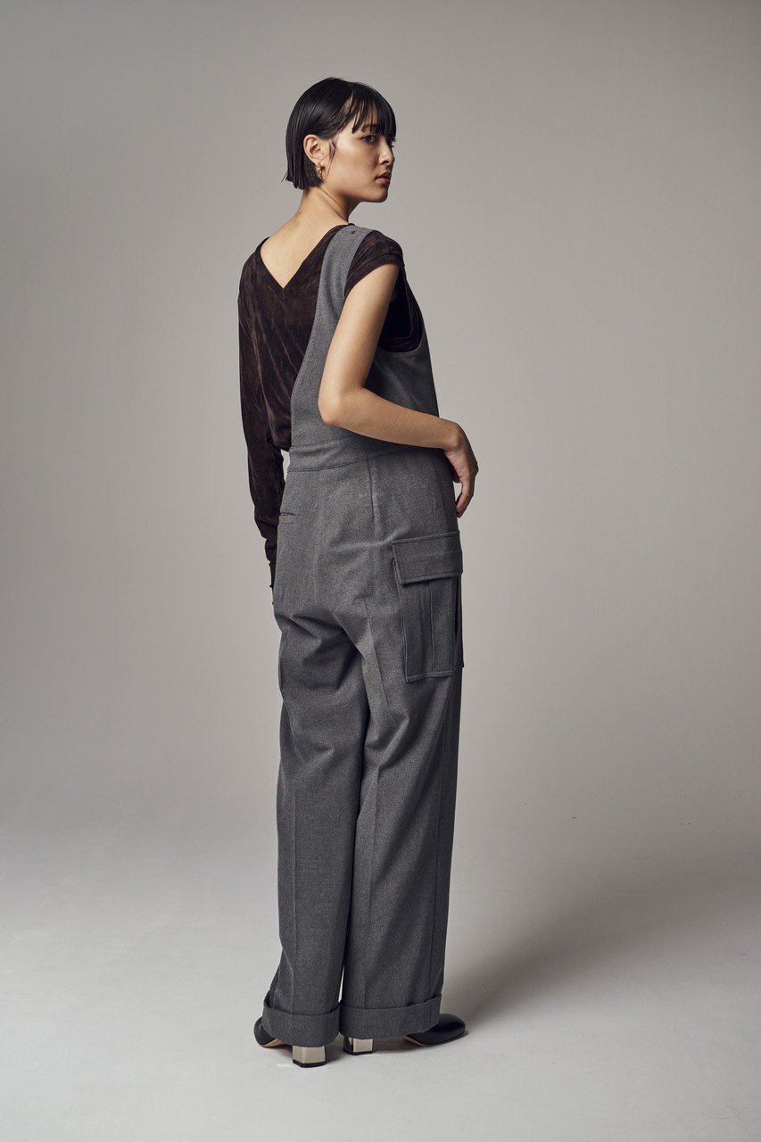 【ティーチ/TEECHI】の「TMO ThermoStreamer 」ワンショルコンビネゾン ウールライク 人気、トレンドファッション・服の通販 founy(ファニー) 　ファッション　Fashion　レディースファッション　Fashion for Women　パンツ　Pants & Trousers　コンビネゾン　Jumpsuit, All-in-One　シンプル　Simple, Minimal　ワンショル　One Shoulder, Asymmetrical　other-8|ID: prp329100004236985 ipo3291000000035645943