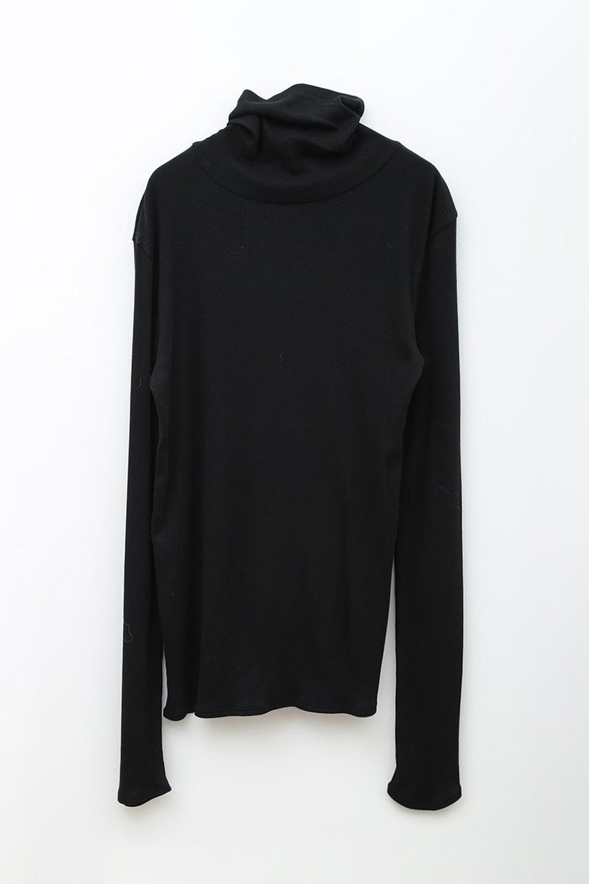 【ハー/HER.】のテレコタートルネックトップス インテリア・キッズ・メンズ・レディースファッション・服の通販 founy(ファニー) 　ファッション　Fashion　レディースファッション　Fashion for Women　トップス・カットソー　Cut & Sew Tops　シャツ・ブラウス・オフィスカジュアル　Elegant Blouses & Button-Ups　ロングTシャツ・Tシャツ　Longline T-Shirts & Tees　カットソー・ベーシックTシャツ　Cut-and-Sewn Tops / Stretch Tees & Basics　タートルネック・ハイネックトップス　Turtlenecks & High-Neck Tops　インナー　Innerwear　カットソー　Cut and Sewn Top　スリーブ　Sleeve, Long Sleeve / Short Sleeve　タートルネック　Turtleneck, High Neck　ロング　Long, Long-Length　冬　Winter / This Winter　ブラック|ID: prp329100004236994 ipo3291000000032892190