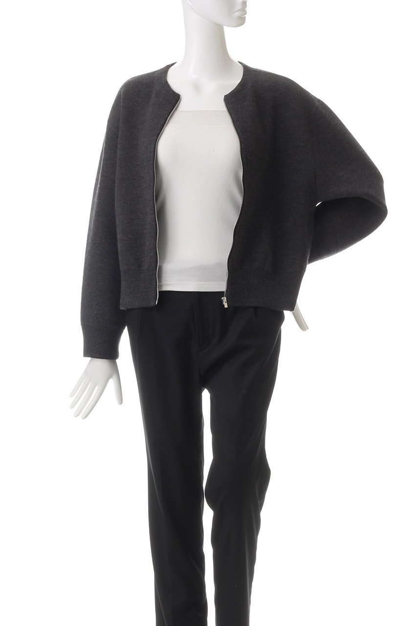 【オーヴィル/EAUVIRE】のダブルフェイス ジップブルゾン 人気、トレンドファッション・服の通販 founy(ファニー) 　ファッション　Fashion　レディースファッション　WOMEN　アウター　Coat Outerwear　ジャケット　Jackets　ブルゾン　Blouson/Jackets　なめらか　Smooth　イタリア　Italy　カッティング　Cutting　ショルダー　Shoulder　ショート　Short　ジャケット　Jacket　ダブル　Double　ドロップ　Drop　フェイス　Face　フォルム　Form　ブルゾン　Blouson　ボトム　Bottom　other-7|ID: prp329100004238248 ipo3291000000031380550