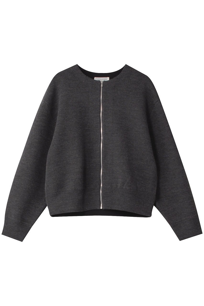 【オーヴィル/EAUVIRE】のダブルフェイス ジップブルゾン 人気、トレンドファッション・服の通販 founy(ファニー) 　ファッション　Fashion　レディースファッション　Fashion for Women　アウター　Coat / Outerwear Collection　レディースジャケット・軽アウター　Jackets　ブルゾンジャケット・スポーティアウター　Blouson Jackets　2025年　2025　2025-2026秋冬・A/W　Autumn/Winter 2025–26 AW25–26　なめらか　Smooth, Silky Texture　イタリア　Italy　カッティング　Cutting Detail　ショルダー　Shoulder, Shoulder Strap　ショート　Short, Short Length　ジャケット　Jacket, Outerwear　ダブル　Double, Double-Breasted　ドロップ　Drop Shoulder, Dropped Style　フェイス　Face, Facial Design　フォルム　Silhouette, Form　ブルゾン　Blouson, Bomber Jacket　ボトム　Bottoms, Lower Wear　A/W・秋冬　Autumn/Winter　 other-1|ID: prp329100004238248 ipo3291000000034307289