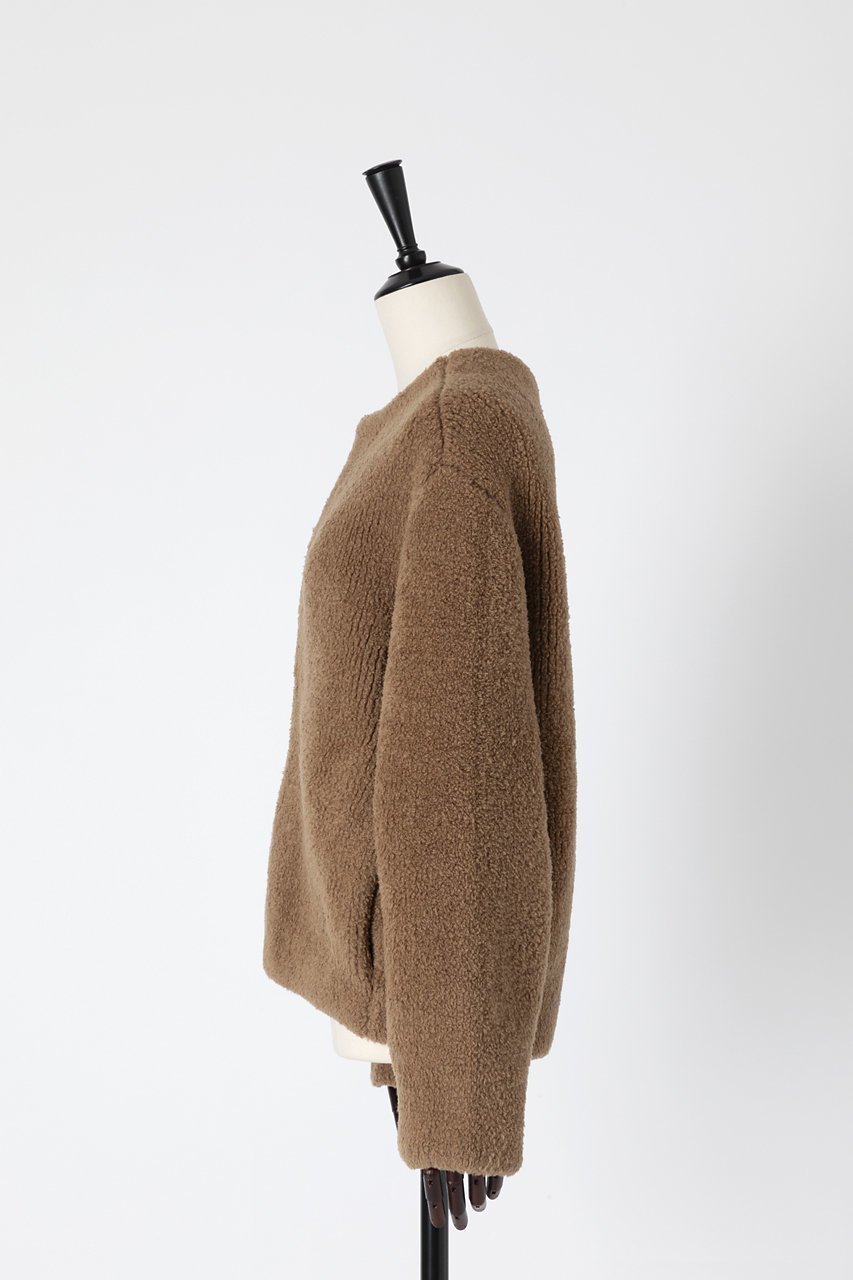 【オーヴィル/EAUVIRE】のニットブルゾン 人気、トレンドファッション・服の通販 founy(ファニー) 　ファッション　Fashion　レディースファッション　WOMEN　アウター　Coat Outerwear　ジャケット　Jackets　ブルゾン　Blouson/Jackets　ジャケット　Jacket　ダブル　Double　フォルム　Form　ブルゾン　Blouson　軽量　Lightweight　other-2|ID: prp329100004238249 ipo3291000000031380554