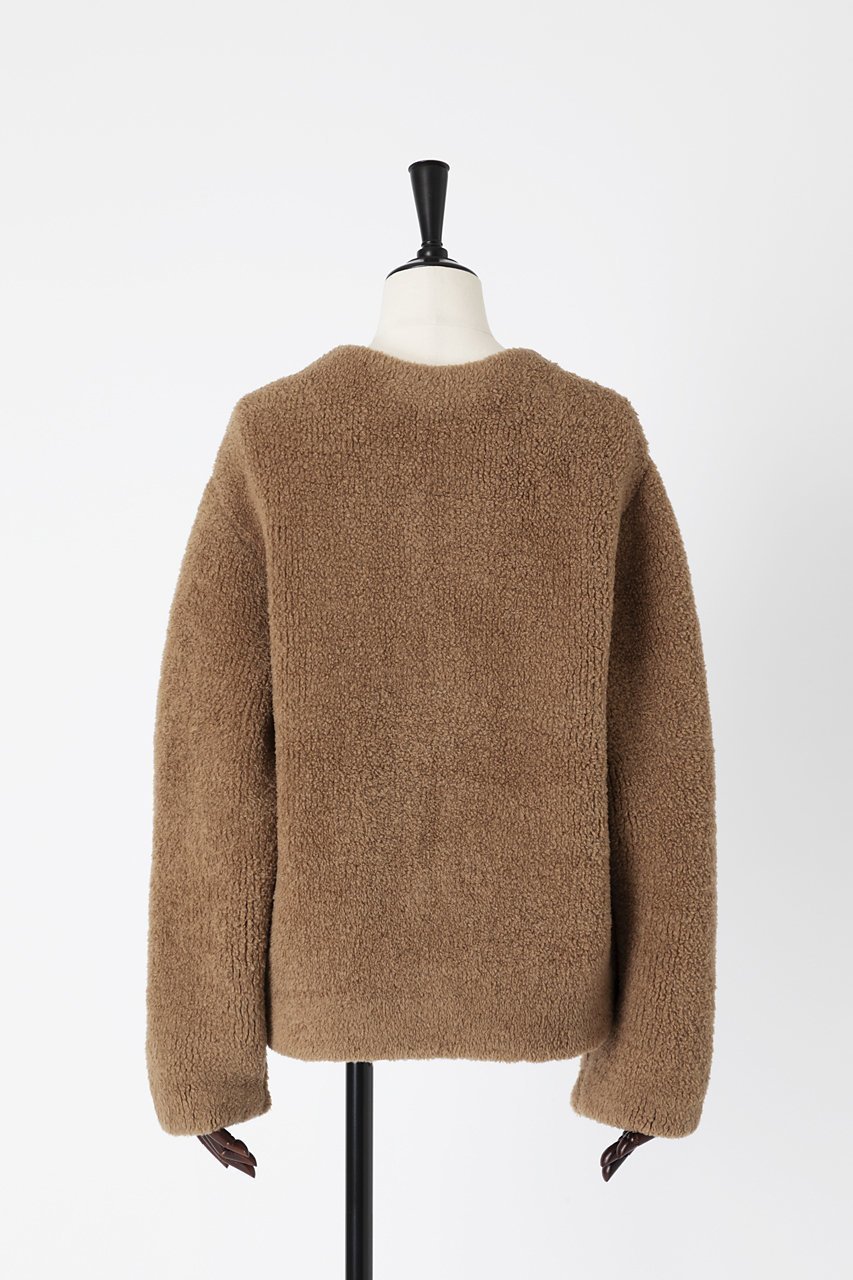 【オーヴィル/EAUVIRE】のニットブルゾン 人気、トレンドファッション・服の通販 founy(ファニー) 　ファッション　Fashion　レディースファッション　WOMEN　アウター　Coat Outerwear　ジャケット　Jackets　ブルゾン　Blouson/Jackets　ジャケット　Jacket　ダブル　Double　フォルム　Form　ブルゾン　Blouson　軽量　Lightweight　other-3|ID: prp329100004238249 ipo3291000000031380556