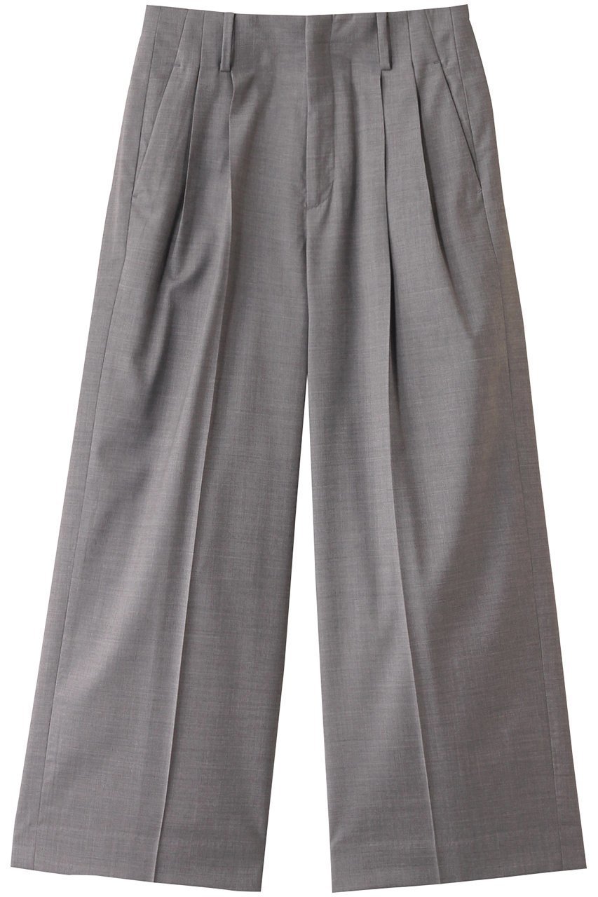 【オーヴィル/EAUVIRE】のツータックワイドパンツ インテリア・キッズ・メンズ・レディースファッション・服の通販 founy(ファニー) ファッション Fashion レディースファッション Fashion for Women パンツ Pants & Trousers イタリア Italy ストレッチ Stretch, Stretchy Fabric ストレート Straight, Straight Cut マニッシュ Mannish, Boyish メンズ Men's, Menswear ワイド Wide, Wide Fit 再入荷 Restock / Back in Stock トップグレー|ID: prp329100004238250 ipo3291000000035290792