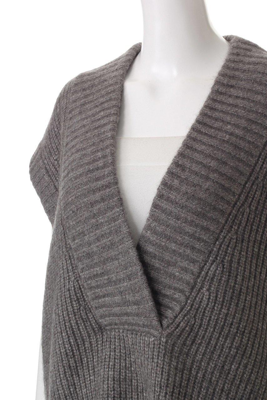 【オーヴィル/EAUVIRE】のヤクウールVネックベスト 人気、トレンドファッション・服の通販 founy(ファニー) 　ファッション　Fashion　レディースファッション　Fashion for Women　トップス・カットソー　Cut & Sew Tops　ニット　Knit Tops & Sweaters　ベスト&ジレ / 重ね着スタイル　Vests & Gilets　カジュアルプルオーバー・ニットトップス　Pullovers & Knit Tops / Casual Pullovers　Vネックトップス　V-Neck Tops / V-Cut Neckline Shirts　なめらか　Smooth, Silky Texture　イタリア　Italy　インナー　Innerwear　ベスト　Vest, Waistcoat　ワイド　Wide, Wide Fit　再入荷　Restock / Back in Stock　畦　Ribbed Knit　other-5|ID: prp329100004238256 ipo3291000000034989610