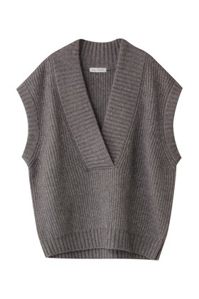 【オーヴィル/EAUVIRE】のヤクウールVネックベスト 人気、トレンドファッション・服の通販 founy(ファニー) ファッション Fashion レディースファッション Fashion for Women トップス・カットソー Cut & Sew Tops ニット Knit Tops & Sweaters ベスト&ジレ / 重ね着スタイル Vests & Gilets カジュアルプルオーバー・ニットトップス Pullovers & Knit Tops / Casual Pullovers Vネックトップス V-Neck Tops / V-Cut Neckline Shirts なめらか Smooth, Silky Texture イタリア Italy インナー Innerwear ベスト Vest, Waistcoat ワイド Wide, Wide Fit 畦 Ribbed Knit |ID:prp329100004238256
