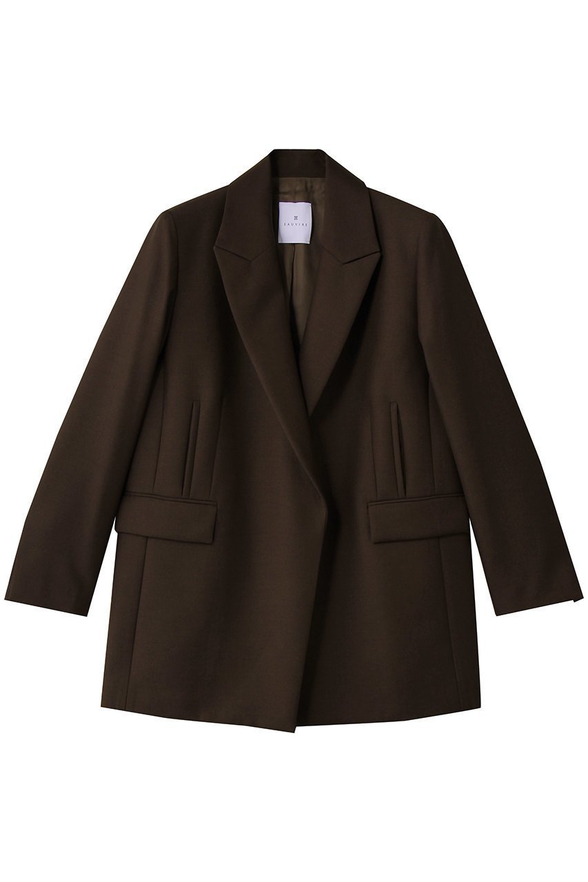 【オーヴィル/EAUVIRE】のワイドジャケット インテリア・キッズ・メンズ・レディースファッション・服の通販 founy(ファニー) 　ファッション　Fashion　レディースファッション　Fashion for Women　アウター　Coat / Outerwear Collection　レディースジャケット・軽アウター　Jackets　ジャケット　Jacket, Outerwear　スタイリッシュ　Stylish, Fashionable　ハーフ　Half, Half-Length　ポケット　Pocket, Pocket Detail　メンズ　Men's, Menswear　ワイド　Wide, Wide Fit　エレガント 上品　Elegant　ブラウン|ID: prp329100004238259 ipo3291000000035654649