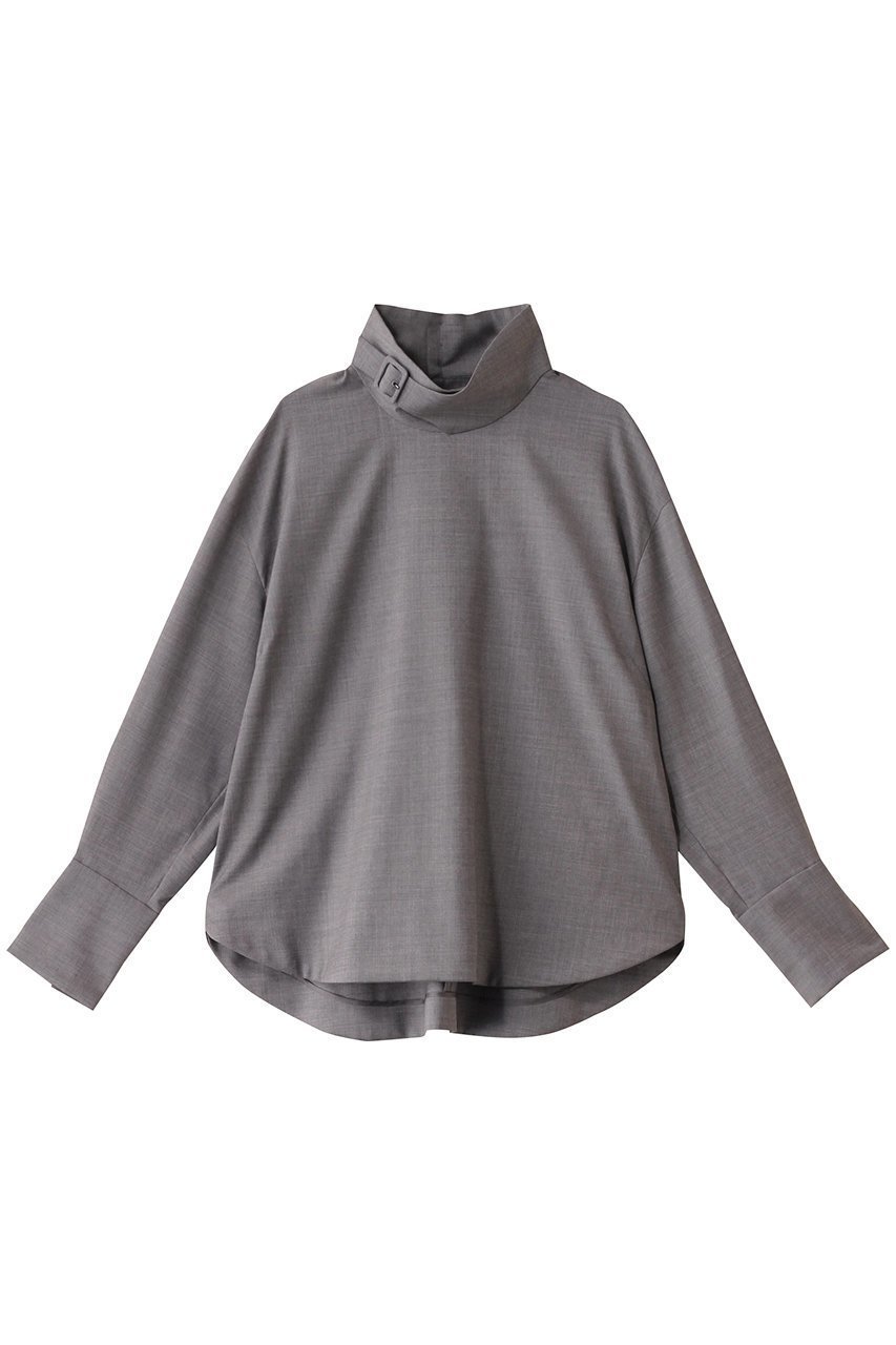 【オーヴィル/EAUVIRE】のベルテッドハイネックシャツ 人気、トレンドファッション・服の通販 founy(ファニー) 　ファッション　Fashion　レディースファッション　Fashion for Women　トップス・カットソー　Cut & Sew Tops　シャツ・ブラウス・オフィスカジュアル　Elegant Blouses & Button-Ups　イタリア　Italy　スタイリッシュ　Stylish, Fashionable　ストレッチ　Stretch, Stretchy Fabric　スリーブ　Sleeve, Long Sleeve / Short Sleeve　セットアップ　Set-Up, Coordinated Outfit　ハイネック　High Neck, Mock Neck　メンズ　Men's, Menswear　ロング　Long, Long-Length　再入荷　Restock / Back in Stock　 other-1|ID: prp329100004238260 ipo3291000000032886274
