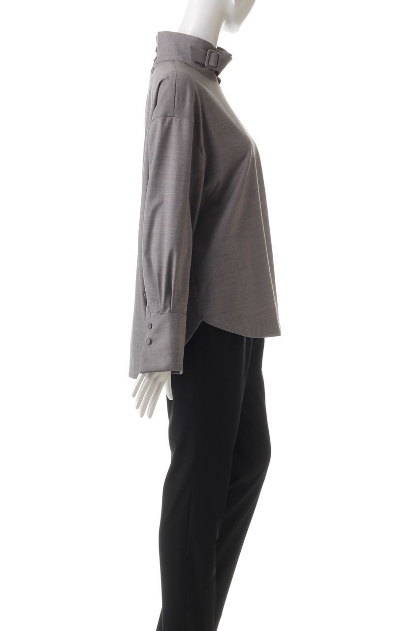 【オーヴィル/EAUVIRE】のベルテッドハイネックシャツ 人気、トレンドファッション・服の通販 founy(ファニー) 　ファッション　Fashion　レディースファッション　Fashion for Women　トップス・カットソー　Cut & Sew Tops　シャツ・ブラウス・オフィスカジュアル　Elegant Blouses & Button-Ups　イタリア　Italy　スタイリッシュ　Stylish, Fashionable　ストレッチ　Stretch, Stretchy Fabric　スリーブ　Sleeve, Long Sleeve / Short Sleeve　セットアップ　Set-Up, Coordinated Outfit　ハイネック　High Neck, Mock Neck　メンズ　Men's, Menswear　ロング　Long, Long-Length　再入荷　Restock / Back in Stock　other-3|ID: prp329100004238260 ipo3291000000032886289