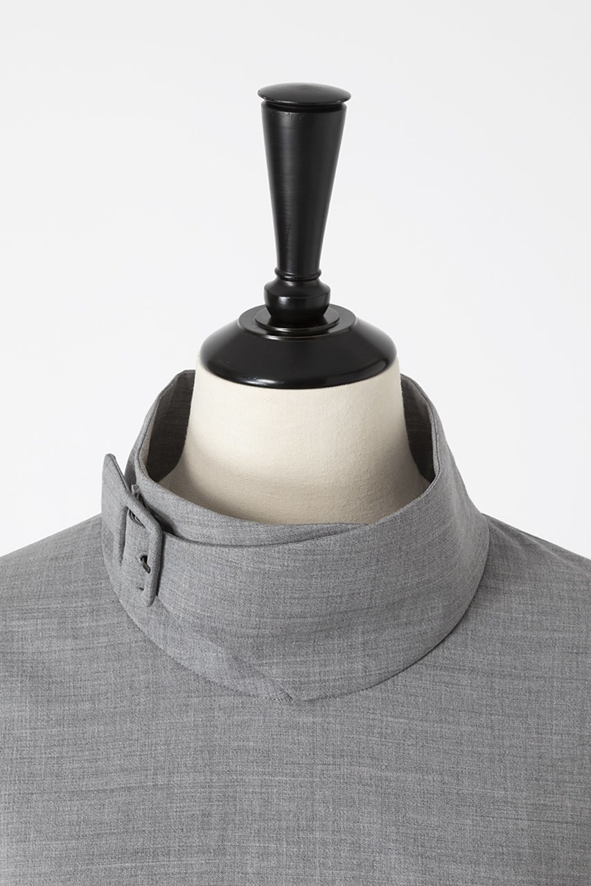 【オーヴィル/EAUVIRE】のベルテッドハイネックシャツ 人気、トレンドファッション・服の通販 founy(ファニー) 　ファッション　Fashion　レディースファッション　Fashion for Women　トップス・カットソー　Cut & Sew Tops　シャツ・ブラウス・オフィスカジュアル　Elegant Blouses & Button-Ups　イタリア　Italy　スタイリッシュ　Stylish, Fashionable　ストレッチ　Stretch, Stretchy Fabric　スリーブ　Sleeve, Long Sleeve / Short Sleeve　セットアップ　Set-Up, Coordinated Outfit　ハイネック　High Neck, Mock Neck　メンズ　Men's, Menswear　ロング　Long, Long-Length　再入荷　Restock / Back in Stock　other-6|ID: prp329100004238260 ipo3291000000032886304