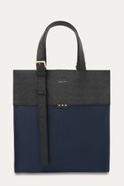 【クルニ/CULLNI】のLeather Belt ハンドル&Canvas Combination ミニトートバッグ 人気、トレンドファッション・服の通販 founy(ファニー) ファッション Fashion レディースファッション Fashion for Women バッグ Bags ユニセックス Unisex, Genderless スタッズ Studs, Metal Accents ポケット Pocket, Pocket Detail thumbnail ネイビー|ID: prp329100004238262 ipo3291000000032790255