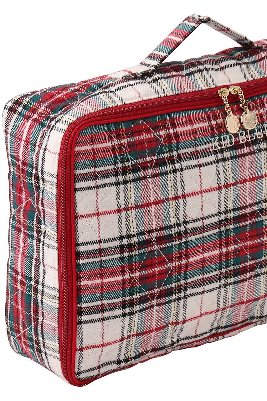 【キッドブルー/KID BLUE】のネルタータンキルティングGランジェリーケース 人気、トレンドファッション・服の通販 founy(ファニー) 　ファッション　Fashion　レディースファッション　Fashion for Women　ポーチ&ミニバッグ　Pouches & Mini Bags　キルティング　Quilted, Quilting　ジュエリー　Jewelry, Accessories　フォルム　Silhouette, Form　ポーチ　Pouch, Small Case　ランジェリー　Lingerie, Intimate Wear　リゾート　Resort, Vacation Style　再入荷　Restock / Back in Stock　巾着　Drawstring Bag, Kinchaku　旅行　Travel　A/W・秋冬　Autumn/Winter　other-4|ID: prp329100004238265 ipo3291000000035238857