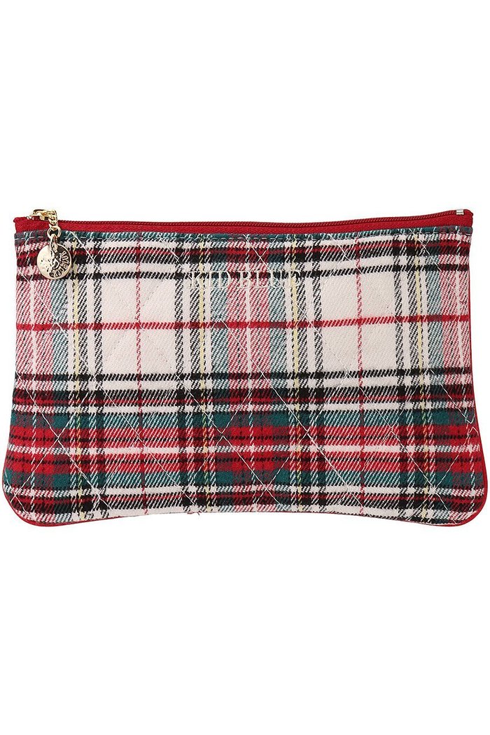 【キッドブルー/KID BLUE】のネルタータンキルティングGポーチ インテリア・キッズ・メンズ・レディースファッション・服の通販 founy(ファニー) https://founy.com/ ファッション Fashion レディースファッション Fashion for Women ポーチ&ミニバッグ Pouches & Mini Bags アクセサリー Fashion Accessories キルティング Quilted, Quilting トラベル Travel, Travel Gear フラット Flat, Flat Shoes ポーチ Pouch, Small Case A/W・秋冬 Autumn/Winter |ID: prp329100004238266 ipo3291000000035692521