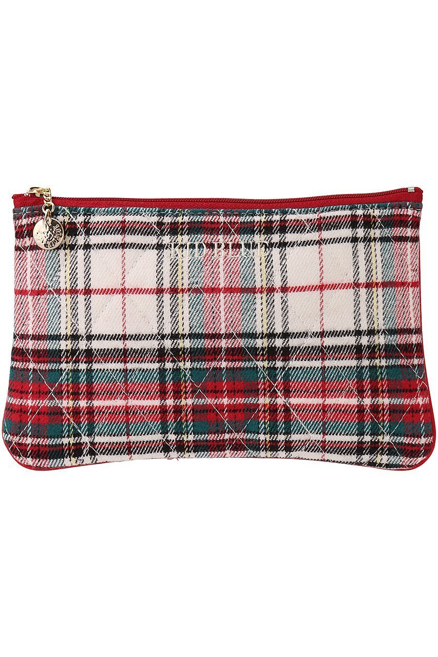 【キッドブルー/KID BLUE】のネルタータンキルティングGポーチ 人気、トレンドファッション・服の通販 founy(ファニー) 　ファッション　Fashion　レディースファッション　Fashion for Women　ポーチ&ミニバッグ　Pouches & Mini Bags　アクセサリー　Fashion Accessories　キルティング　Quilted, Quilting　トラベル　Travel, Travel Gear　フラット　Flat, Flat Shoes　ポーチ　Pouch, Small Case　A/W・秋冬　Autumn/Winter　 other-1|ID: prp329100004238266 ipo3291000000035692521