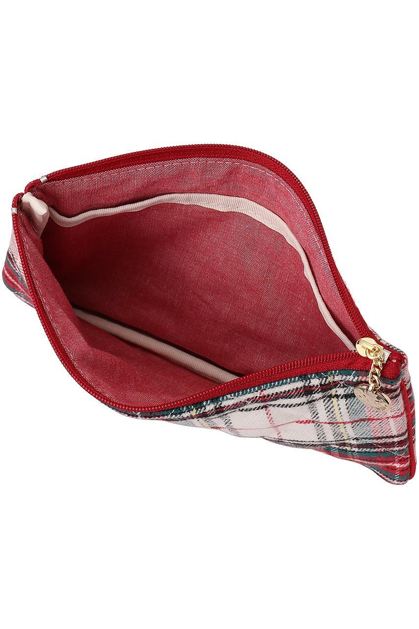 【キッドブルー/KID BLUE】のネルタータンキルティングGポーチ 人気、トレンドファッション・服の通販 founy(ファニー) 　ファッション　Fashion　レディースファッション　Fashion for Women　ポーチ&ミニバッグ　Pouches & Mini Bags　アクセサリー　Fashion Accessories　キルティング　Quilted, Quilting　トラベル　Travel, Travel Gear　フラット　Flat, Flat Shoes　ポーチ　Pouch, Small Case　A/W・秋冬　Autumn/Winter　other-2|ID: prp329100004238266 ipo3291000000035692524