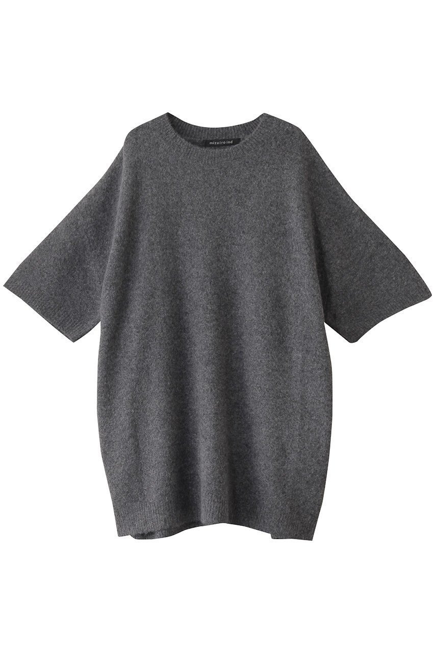 【ミズイロ インド/mizuiro ind】のcrew neck tunic チュニック インテリア・キッズ・メンズ・レディースファッション・服の通販 founy(ファニー) 　ファッション　Fashion　レディースファッション　WOMEN　トップス・カットソー　Tops/Tshirt　ニット　Knit Tops　プルオーバー　Pullover　おすすめ　Recommend　インナー　Inner　カーディガン　Cardigan　ジャケット　Jacket　チュニック　Tunic　トレンド　Trend　リラックス　Relax　NEW・新作・新着・新入荷　New Arrivals　gray|ID: prp329100004238267 ipo3291000000029382269