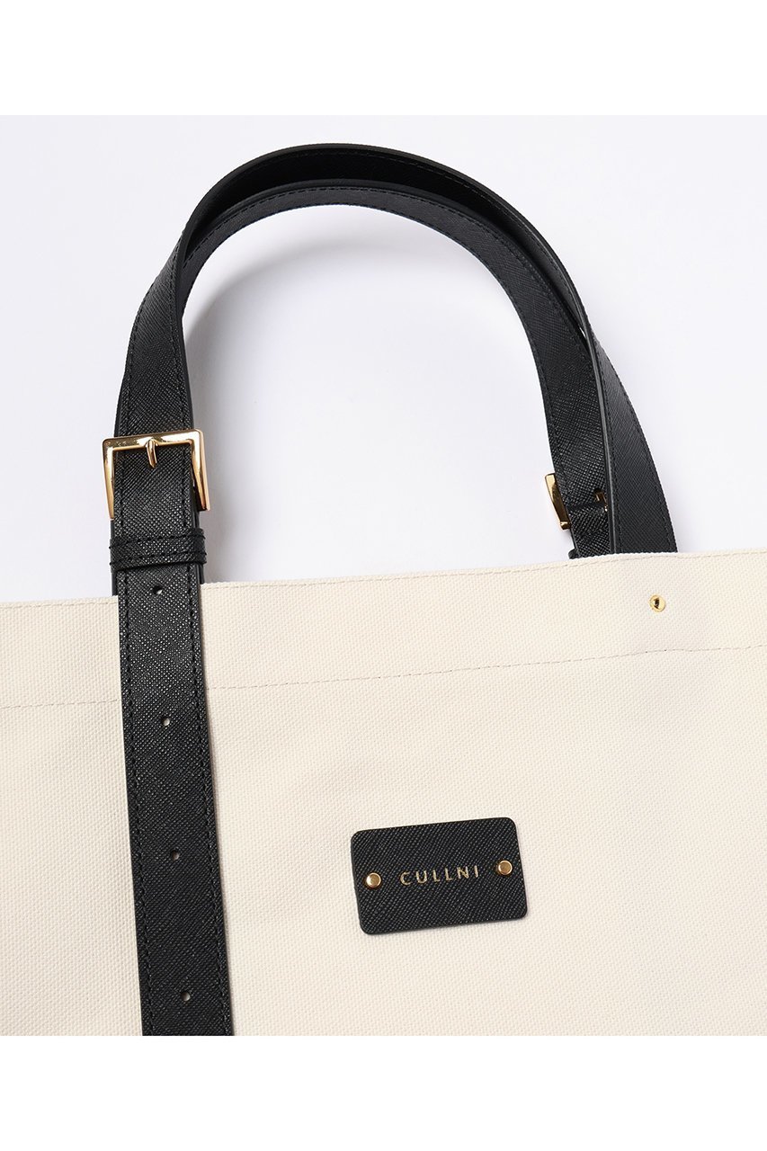 【クルニ/CULLNI】のLeather Belt ハンドル&Canvas トートバッグ 人気、トレンドファッション・服の通販 founy(ファニー) 　ファッション　Fashion　レディースファッション　Fashion for Women　バッグ　Bags　ユニセックス　Unisex, Genderless　シンプル　Simple, Minimal　スタイリッシュ　Stylish, Fashionable　パッチ　Patch, Appliqué　ポケット　Pocket, Pocket Detail　other-4|ID: prp329100004238274 ipo3291000000034921611