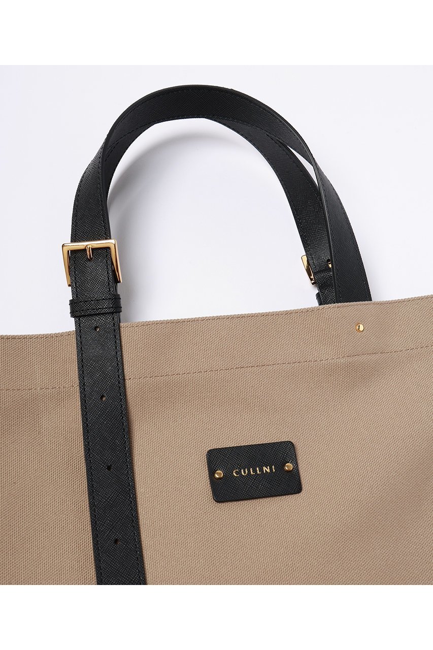 【クルニ/CULLNI】のLeather Belt ハンドル&Canvas トートバッグ 人気、トレンドファッション・服の通販 founy(ファニー) 　ファッション　Fashion　レディースファッション　Fashion for Women　バッグ　Bags　ユニセックス　Unisex, Genderless　シンプル　Simple, Minimal　スタイリッシュ　Stylish, Fashionable　パッチ　Patch, Appliqué　ポケット　Pocket, Pocket Detail　other-4|ID: prp329100004238274 ipo3291000000036553724