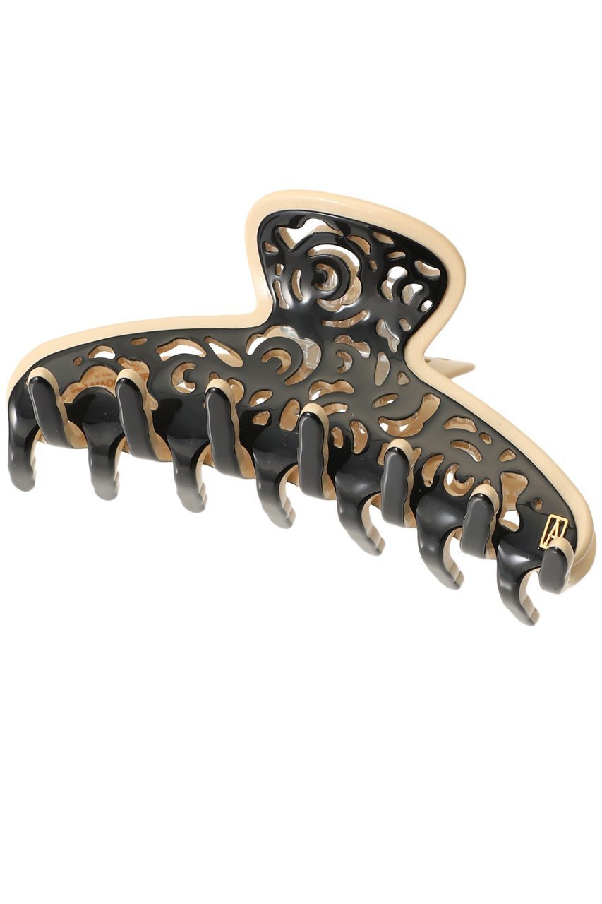 【アレクサンドル ドゥ パリ/ALEXANDRE DE PARIS】のPINCE MEDIUM クリップ インテリア・キッズ・メンズ・レディースファッション・服の通販 founy(ファニー) ファッション Fashion レディースファッション Fashion for Women シュシュ&ヘアアクセ/ヘアアレンジ Scrunchies & Hair Accessories アクセサリー Fashion Accessories シンプル Simple, Minimal バレッタ Barrette, Hair Clip モチーフ Motif, Design Theme レース Lace, Lace Fabric エレガント 上品 Elegant 人気 Popular, Best Seller ベージュxブラック(X)|ID: prp329100004239538 ipo3291000000032822304