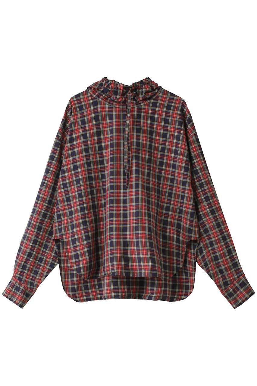 【ミズイロ インド/mizuiro ind】のcheck gathered hood P/O shirt シャツ インテリア・キッズ・メンズ・レディースファッション・服の通販 founy(ファニー) 　ファッション　Fashion　レディースファッション　WOMEN　トップス・カットソー　Tops/Tshirt　シャツ/ブラウス　Shirts/Blouses　ギャザー　Gather　スリーブ　Sleeve　チェック　Check　ロング　Long　秋　Autumn/Fall　97navy|ID: prp329100004239543 ipo3291000000029397410