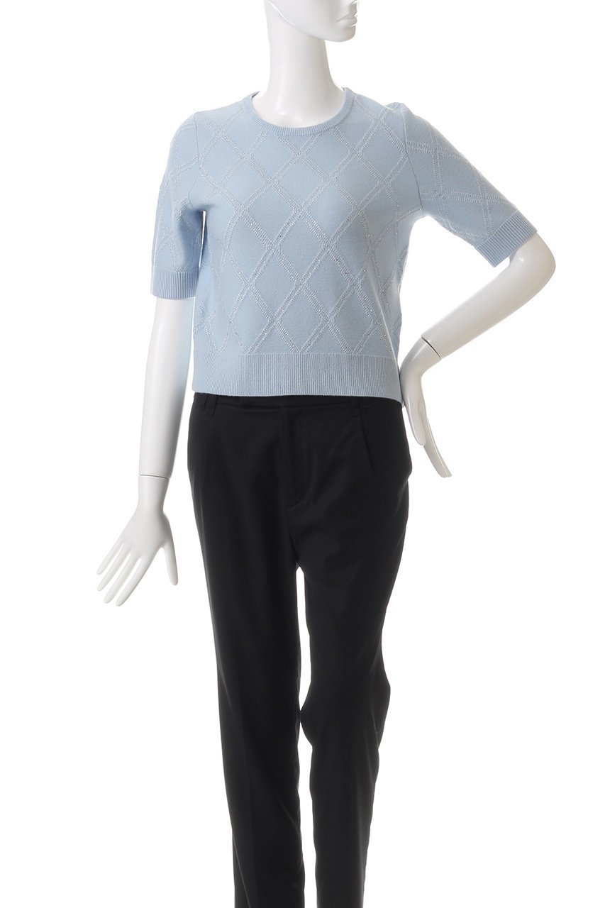 【アナイ/ANAYI】のラメアーガイルプルオーバー 人気、トレンドファッション・服の通販 founy(ファニー) 　ファッション　Fashion　レディースファッション　Fashion for Women　トップス・カットソー　Cut & Sew Tops　ニット　Knit Tops & Sweaters　カジュアルプルオーバー・ニットトップス　Pullovers & Knit Tops / Casual Pullovers　インナー　Innerwear　カーディガン　Cardigan, Knitwear　クラシカル　Classical, Vintage-Inspired　コンパクト　Compact, Small Size　エレガント 上品　Elegant　定番　Standard, Basic Item　A/W・秋冬　Autumn/Winter　other-2|ID: prp329100004239574 ipo3291000000032914912