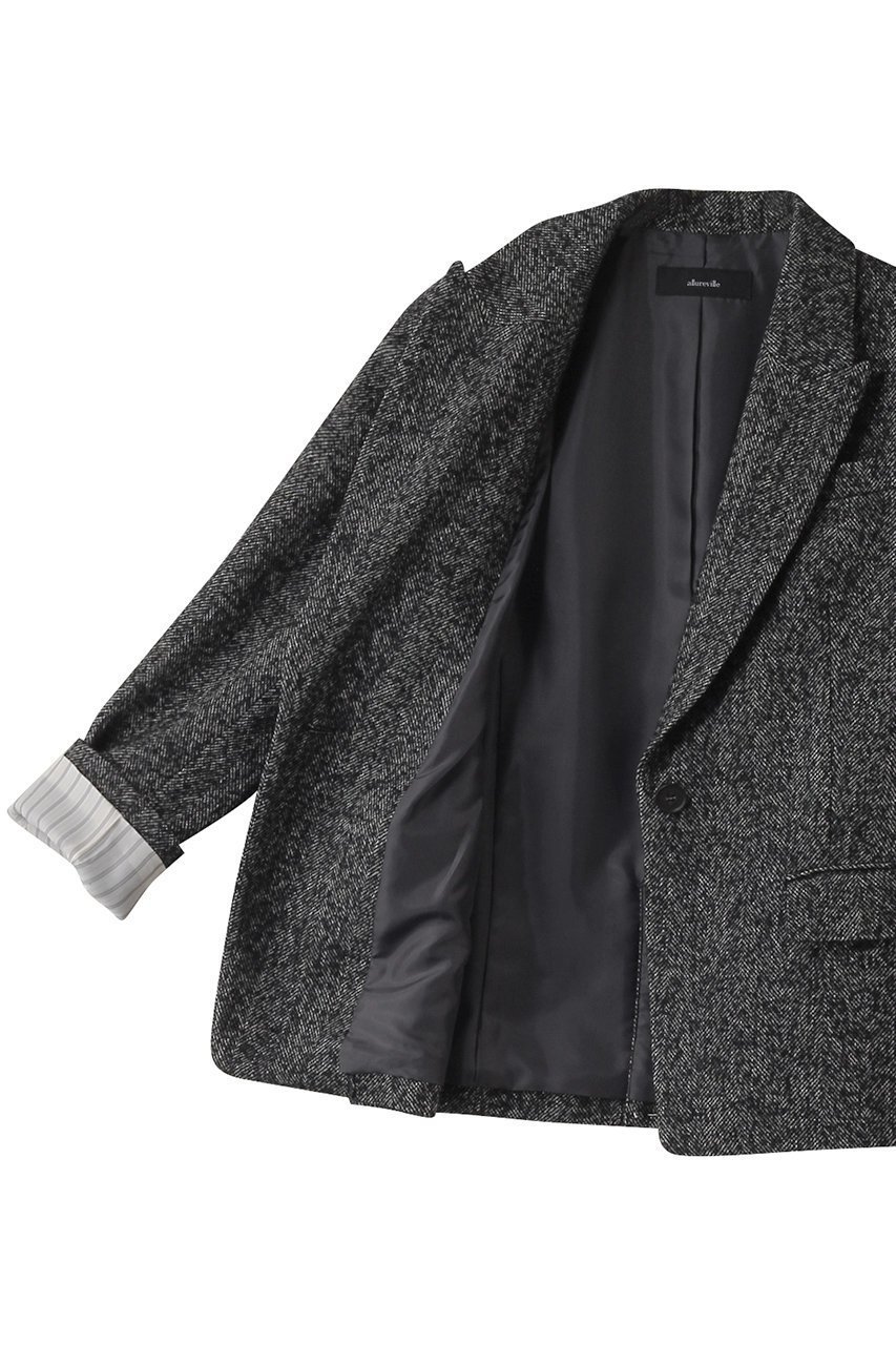 【アルアバイル/allureville】のヘリンボンツイードテーラードJKA 人気、トレンドファッション・服の通販 founy(ファニー) 　ファッション　Fashion　レディースファッション　WOMEN　アウター　Coat Outerwear　ジャケット　Jackets　インナー　Inner　ウォーム　Worm　ジャケット　Jacket　ツイード　Tweed　ヘリンボーン　Herringbone　A/W・秋冬　Aw・Autumn/Winter・Fw・Fall-Winter　other-6|ID: prp329100004239583 ipo3291000000031380343