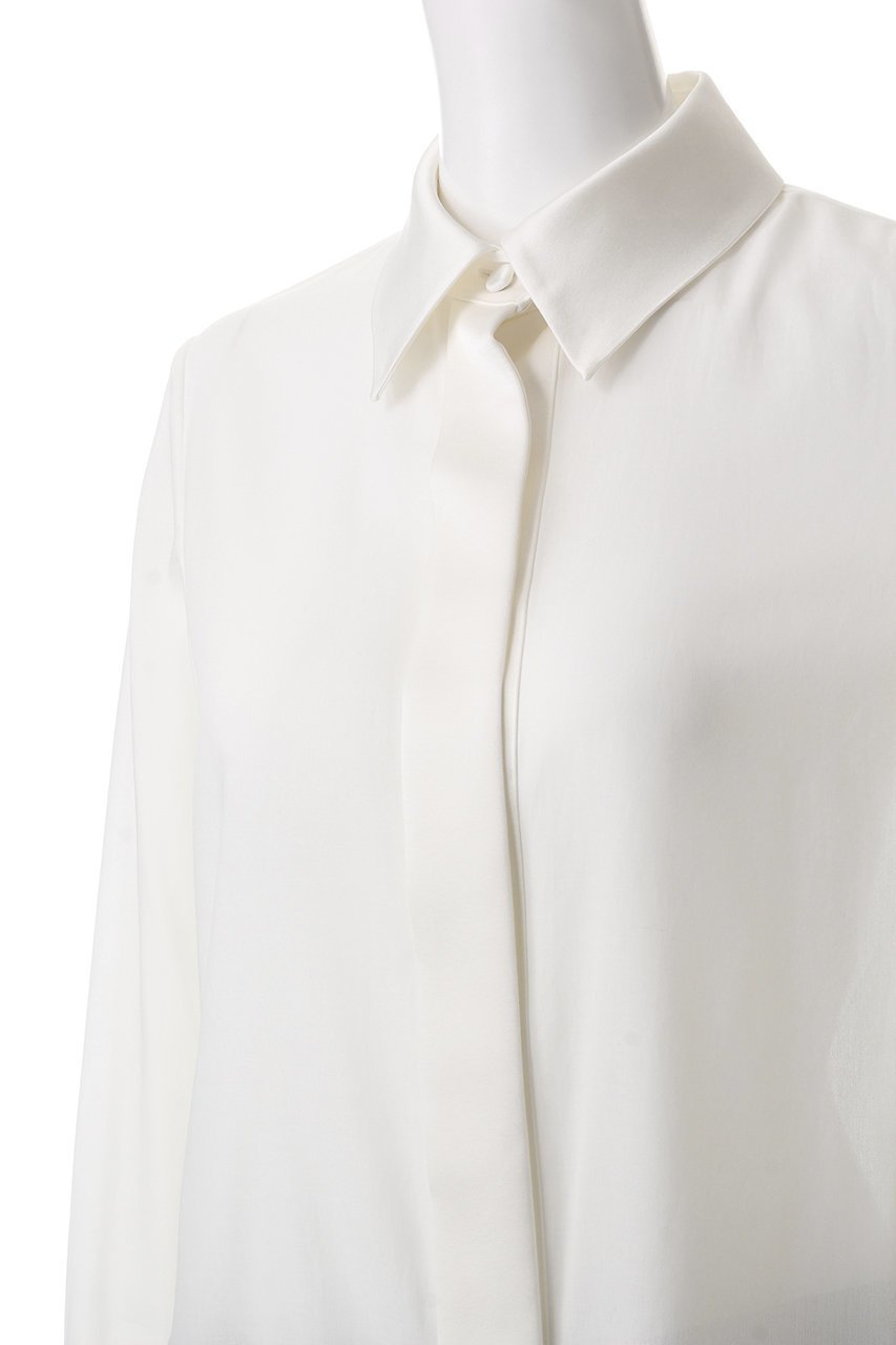 【オーヴィル/EAUVIRE】のシアーシャツ 人気、トレンドファッション・服の通販 founy(ファニー) 　ファッション　Fashion　レディースファッション　Fashion for Women　トップス・カットソー　Cut & Sew Tops　シャツ・ブラウス・オフィスカジュアル　Elegant Blouses & Button-Ups　カフス　Cuff Design　シアー　Sheer, See-Through　ジャケット　Jacket, Outerwear　スリーブ　Sleeve, Long Sleeve / Short Sleeve　ドレープ　Drape, Draping Fabric　ロング　Long, Long-Length　エレガント 上品　Elegant　other-5|ID: prp329100004239587 ipo3291000000035834515