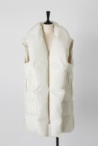 【オーヴィル/EAUVIRE】のロングダウンジレ 人気、トレンドファッション・服の通販 founy(ファニー) ファッション Fashion レディースファッション Fashion for Women アウター Coat / Outerwear Collection コート・ロングコート・ピーコート Long Coats, Peacoats & More スタイリッシュ Stylish, Fashionable スリット Slit, Slit Detail タフタ Taffeta, Structured Fabric ダウン Down, Puffer thumbnail ホワイト|ID: prp329100004239588 ipo3291000000035924511