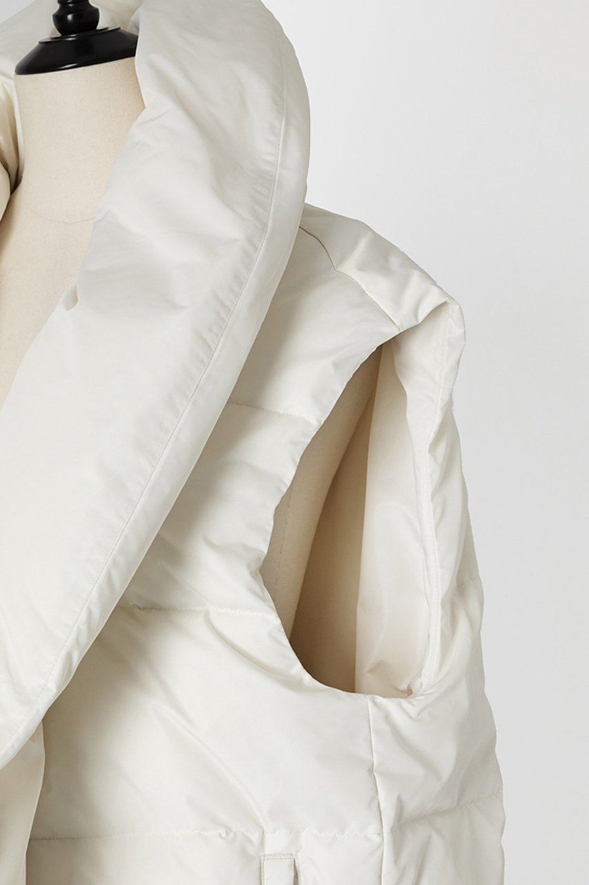 【オーヴィル/EAUVIRE】のロングダウンジレ 人気、トレンドファッション・服の通販 founy(ファニー) 　ファッション　Fashion　レディースファッション　Fashion for Women　アウター　Coat / Outerwear Collection　コート・ロングコート・ピーコート　Long Coats, Peacoats & More　スタイリッシュ　Stylish, Fashionable　スリット　Slit, Slit Detail　タフタ　Taffeta, Structured Fabric　ダウン　Down, Puffer　other-5|ID: prp329100004239588 ipo3291000000035924515