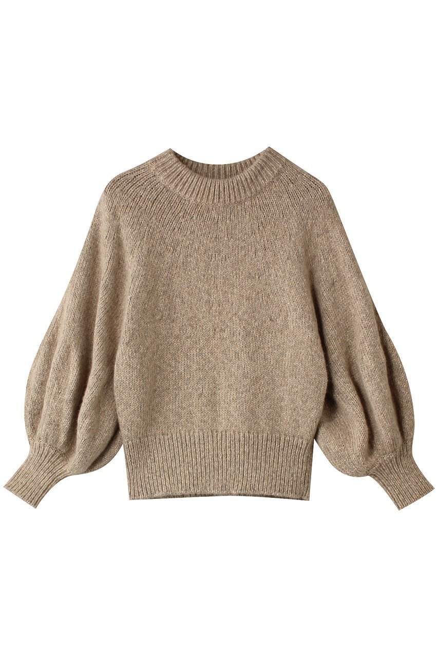 【オーヴィル/EAUVIRE】のパフスリーブプルオーバー インテリア・キッズ・メンズ・レディースファッション・服の通販 founy(ファニー) 　ファッション　Fashion　レディースファッション　Fashion for Women　トップス・カットソー　Cut & Sew Tops　ニット　Knit Tops & Sweaters　カジュアルプルオーバー・ニットトップス　Pullovers & Knit Tops / Casual Pullovers　イタリア　Italy　エアリー　Airy Texture　スリーブ　Sleeve, Long Sleeve / Short Sleeve　ベビー　Baby, Babywear　ベージュ|ID: prp329100004239590 ipo3291000000032952764