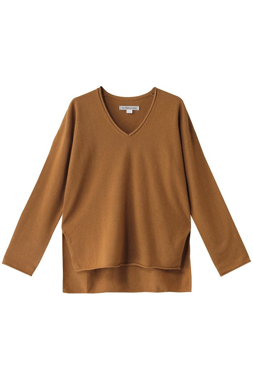 【アウターノウン/OUTERKNOWN】のSTOWAWAY Vネックカットソー 人気、トレンドファッション・服の通販 founy(ファニー) 　ファッション　Fashion　レディースファッション　Fashion for Women　トップス・カットソー　Cut & Sew Tops　シャツ・ブラウス・オフィスカジュアル　Elegant Blouses & Button-Ups　ロングTシャツ・Tシャツ　Longline T-Shirts & Tees　カットソー・ベーシックTシャツ　Cut-and-Sewn Tops / Stretch Tees & Basics　Vネックトップス　V-Neck Tops / V-Cut Neckline Shirts　アウトドア　Outdoor Clothing　コレクション　Collection, Seasonal Line　スリーブ　Sleeve, Long Sleeve / Short Sleeve　セーター　Sweater, Knitwear　ロング　Long, Long-Length　定番　Standard, Basic Item　 other-1|ID: prp329100004239593 ipo3291000000032892032