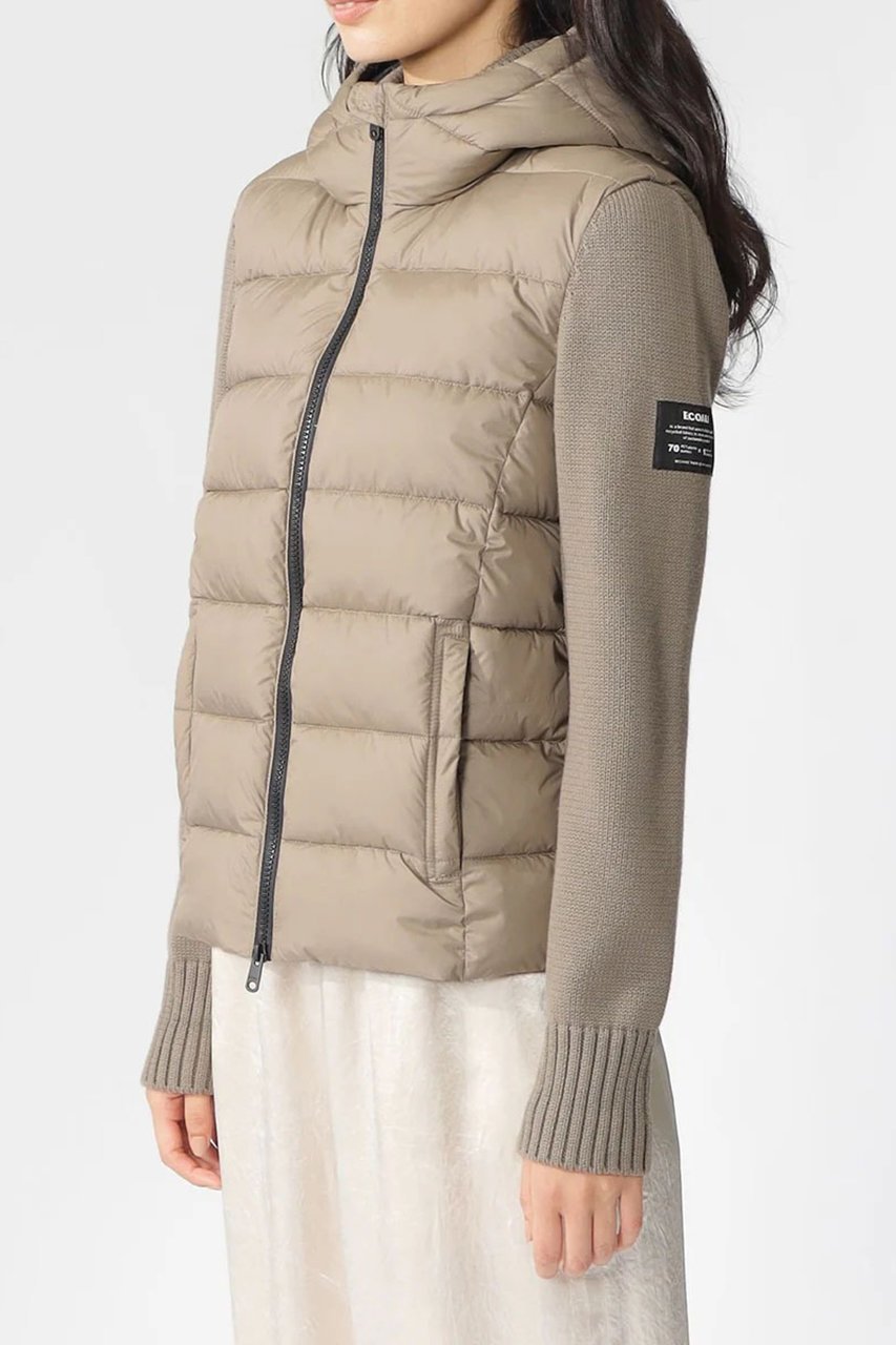 【エコアルフ/ECOALF】のDENALIニットコンビアウター/DENALI KNIT WOMAN 人気、トレンドファッション・服の通販 founy(ファニー) 　ファッション　Fashion　レディースファッション　Fashion for Women　アウター　Coat / Outerwear Collection　コート・ロングコート・ピーコート　Long Coats, Peacoats & More　インナー　Innerwear　ショート　Short, Short Length　ジップ　Zip, Zipper　ジャケット　Jacket, Outerwear　フィット　Fit, Slim Fit　ブロッキング　Color Blocking, Panel Design　ポケット　Pocket, Pocket Detail　other-5|ID: prp329100004239595 ipo3291000000032940364