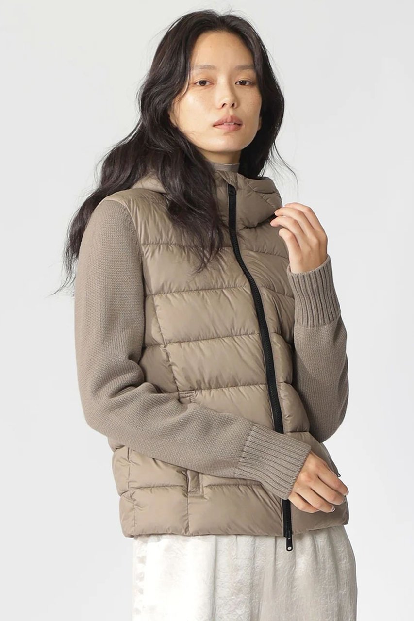 【エコアルフ/ECOALF】のDENALIニットコンビアウター/DENALI KNIT WOMAN 人気、トレンドファッション・服の通販 founy(ファニー) 　ファッション　Fashion　レディースファッション　Fashion for Women　アウター　Coat / Outerwear Collection　コート・ロングコート・ピーコート　Long Coats, Peacoats & More　インナー　Innerwear　ショート　Short, Short Length　ジップ　Zip, Zipper　ジャケット　Jacket, Outerwear　フィット　Fit, Slim Fit　ブロッキング　Color Blocking, Panel Design　ポケット　Pocket, Pocket Detail　other-2|ID: prp329100004239595 ipo3291000000034956132