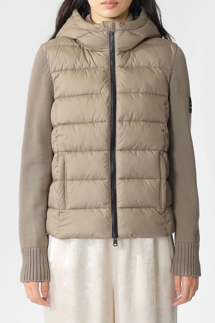 【エコアルフ/ECOALF】のDENALIニットコンビアウター/DENALI KNIT WOMAN 人気、トレンドファッション・服の通販 founy(ファニー) 　ファッション　Fashion　レディースファッション　Fashion for Women　アウター　Coat / Outerwear Collection　コート・ロングコート・ピーコート　Long Coats, Peacoats & More　インナー　Innerwear　ショート　Short, Short Length　ジップ　Zip, Zipper　ジャケット　Jacket, Outerwear　フィット　Fit, Slim Fit　ブロッキング　Color Blocking, Panel Design　ポケット　Pocket, Pocket Detail　other-4|ID: prp329100004239595 ipo3291000000034956135