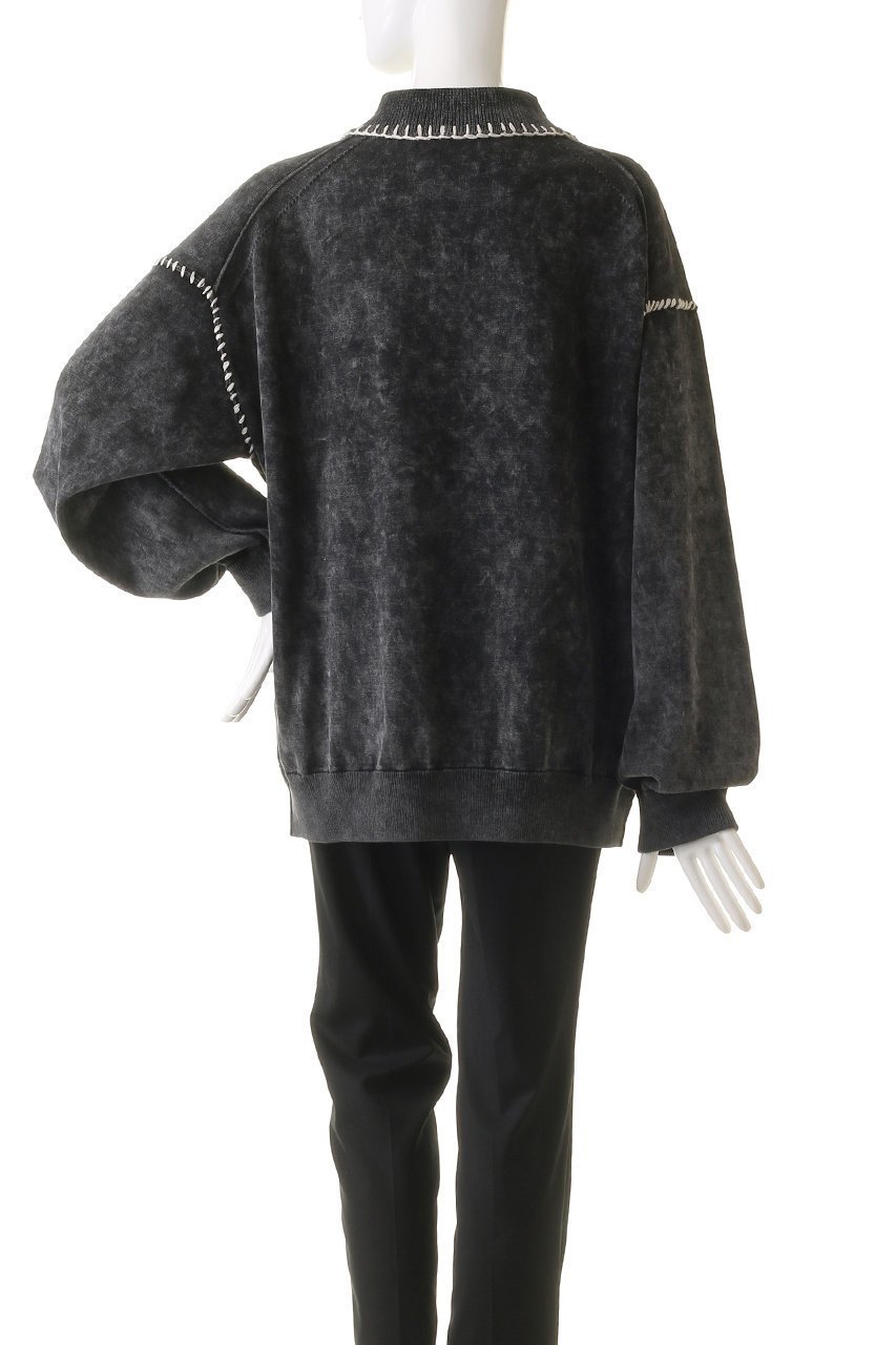 【メゾンスペシャル/MAISON SPECIAL】の【UNISEX】ケミカルオーバーダイエンブロイダリーニットポロ 人気、トレンドファッション・服の通販 founy(ファニー) 　ファッション　Fashion　レディースファッション　Fashion for Women　トップス・カットソー　Cut & Sew Tops　ニット　Knit Tops & Sweaters　シャツ・ブラウス・オフィスカジュアル　Elegant Blouses & Button-Ups　ロングTシャツ・Tシャツ　Longline T-Shirts & Tees　カットソー・ベーシックTシャツ　Cut-and-Sewn Tops / Stretch Tees & Basics　ユニセックス　Unisex, Genderless　スリーブ　Sleeve, Long Sleeve / Short Sleeve　トレンド　Trend, Trending Now　ハンド　Hand, Handmade　ロング　Long, Long-Length　other-4|ID: prp329100004239598 ipo3291000000032894130