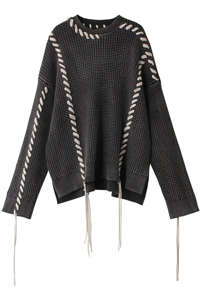 【メゾンスペシャル/MAISON SPECIAL】の【UNISEX】オニワッフルケミカルオーバーダイ エンブロイダリークルーネックPO インテリア・キッズ・メンズ・レディースファッション・服の通販 founy(ファウニー) https://founy.com/ ファッション Fashion レディースファッション Fashion for Women トップス・カットソー Cut & Sew Tops ニット Knit Tops & Sweaters カジュアルプルオーバー・ニットトップス Pullovers & Knit Tops / Casual Pullovers ユニセックス Unisex, Genderless ランダム Random, Irregular ワッフル Waffle, Waffle Knit |ID: prp329100004239599 ipo3291000000036777812