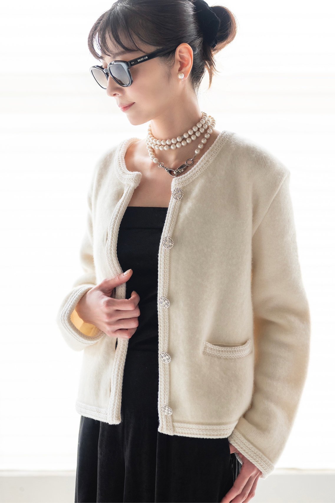 【デイジーリン/DAISY LIN】のFur Cashmere Jacket “クワイエット・ラグジュアリー” 人気、トレンドファッション・服の通販 founy(ファニー) 　ファッション　Fashion　レディースファッション　Fashion for Women　アウター　Coat / Outerwear Collection　レディースジャケット・軽アウター　Jackets　エレガント 上品　Elegant　ジャケット　Jacket, Outerwear　ジュエリー　Jewelry, Accessories　ラグジュアリー　Luxury, Elegant　冬　Winter / This Winter　other-7|ID: prp329100004240657 ipo3291000000032938957